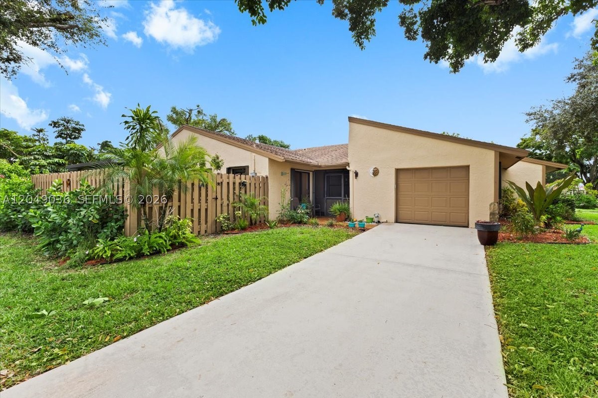 Beautiful 2-bedroom,2-bath home int he highly sought-after 55+ community of Rainberry Bay, just minutes from vibrant Downtown Delray and the beach. This charming residence is tucked away in a cozy corner and features a covered patio, fenced yard, and an oversized one-car garage. Enjoy resort-style living with access to 5 heated pools, a tennis and pickleball center, bocce courts, a fitness facility, spa, and an active clubhouse offering endless activities and social events. Experience comfort, convenience, and community all in one place!