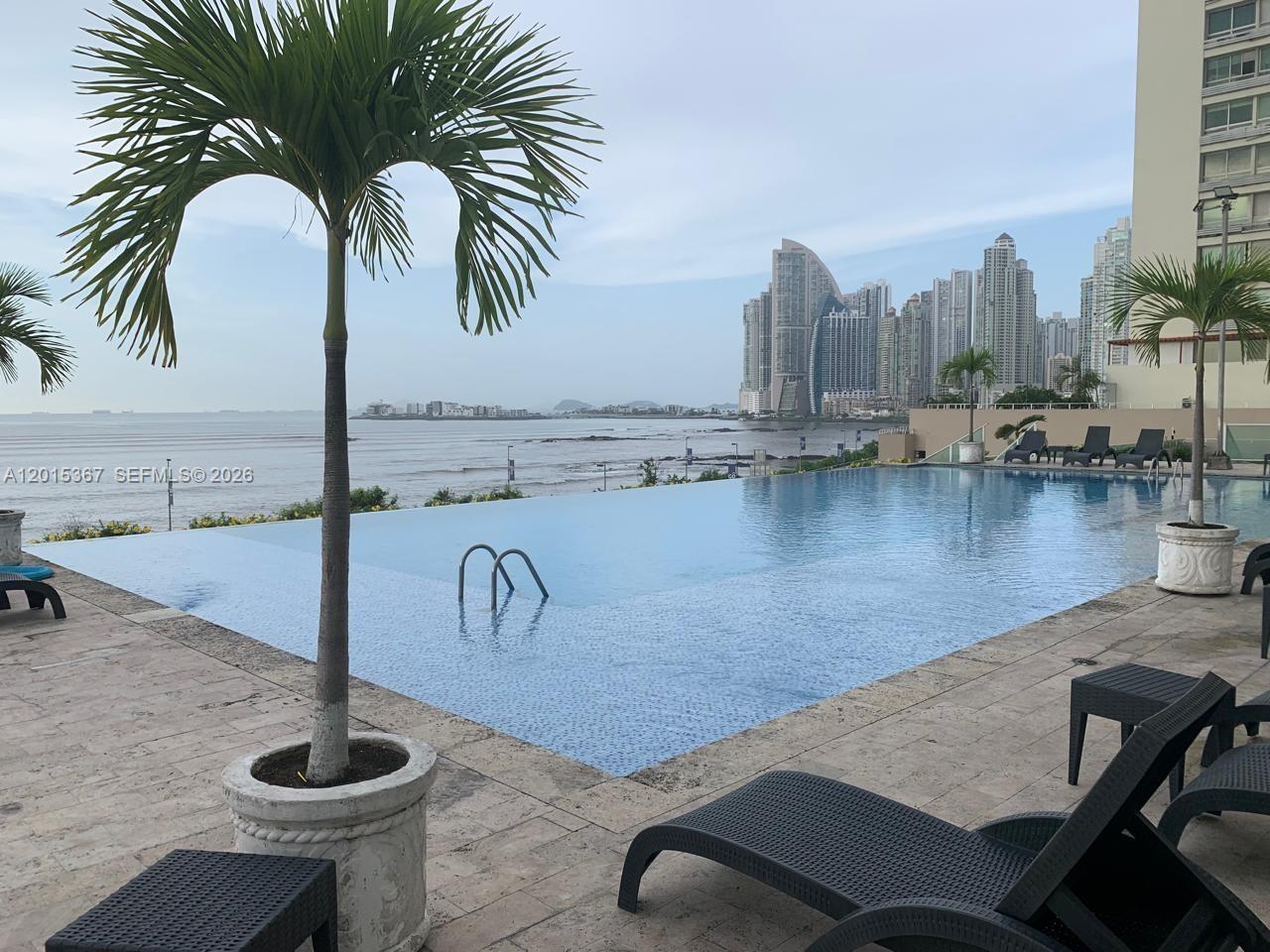 Beautiful Pacific Ocean views from the 22nd floor in Terramar Building Panama City, Panama.
3 Bedrooms, 2 full bathrooms plus Den. Large living room area, dining room, florida room or office.  Amazing amenities including infinity pool, jacuzzi, party room, gym, BBQ area, playground, game courts, green areas, dog park and visitors parking. Excellent location right across Atlapa Convention Center and The Sheraton Hotel in beautiful Panama City, Panama. Low maintenance​​‌​​​​‌​‌​​​‌‌​​​‌‌‌​​‌​​‌‌​​​​ fee.