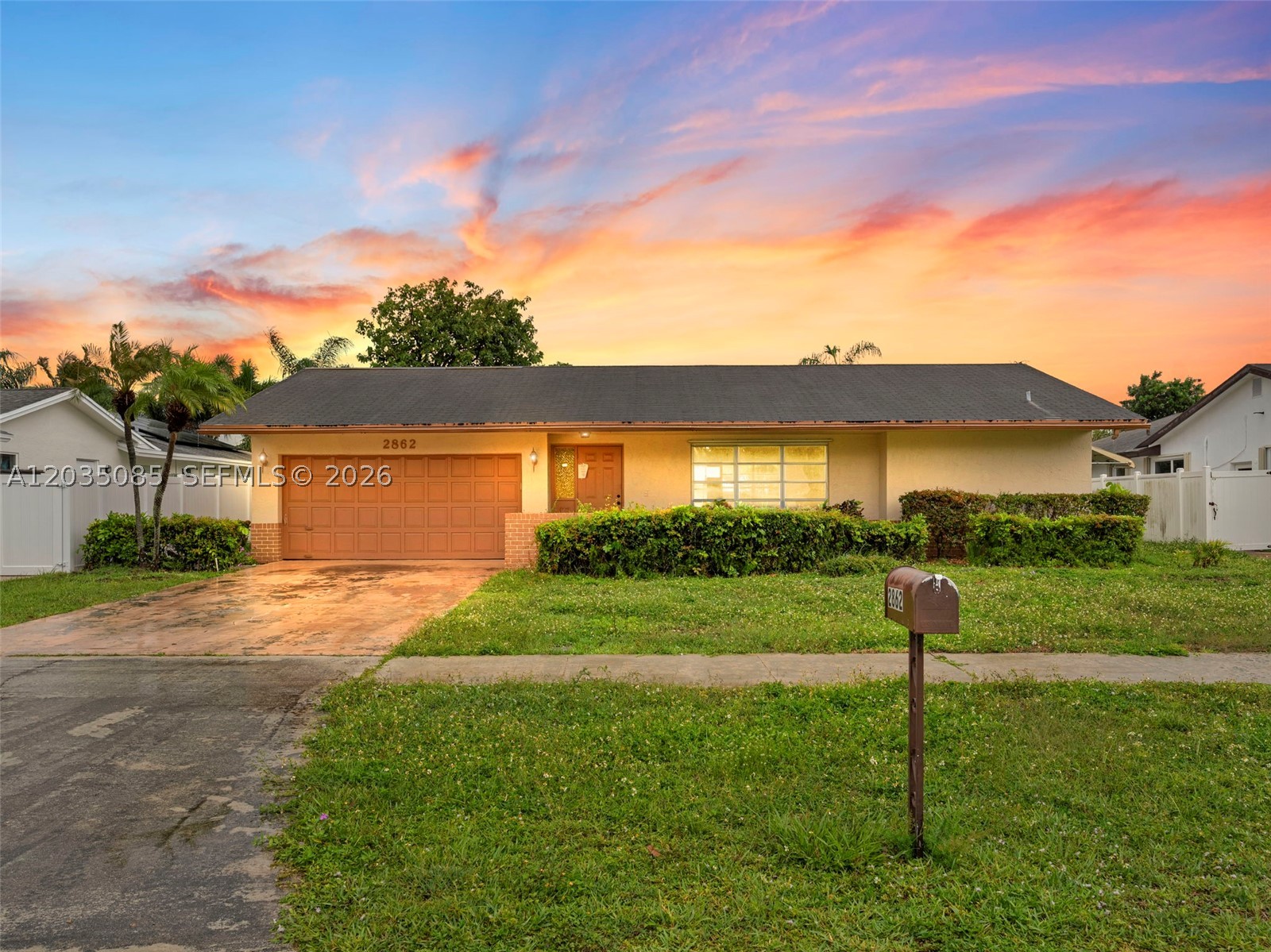 This charming 3-bedroom 2-bathroom single family house is ready to welcome its new owner, making it the perfect place to call home. No HOA. Conveniently located near highways, shopping, dining, and minutes to the beach. featuring a 2-car garage and interior laundry room.  The spacious master bedroom offers direct access to the backyard, creating a private retreat for relaxation. Some of the images in this listing have been virtually staged.