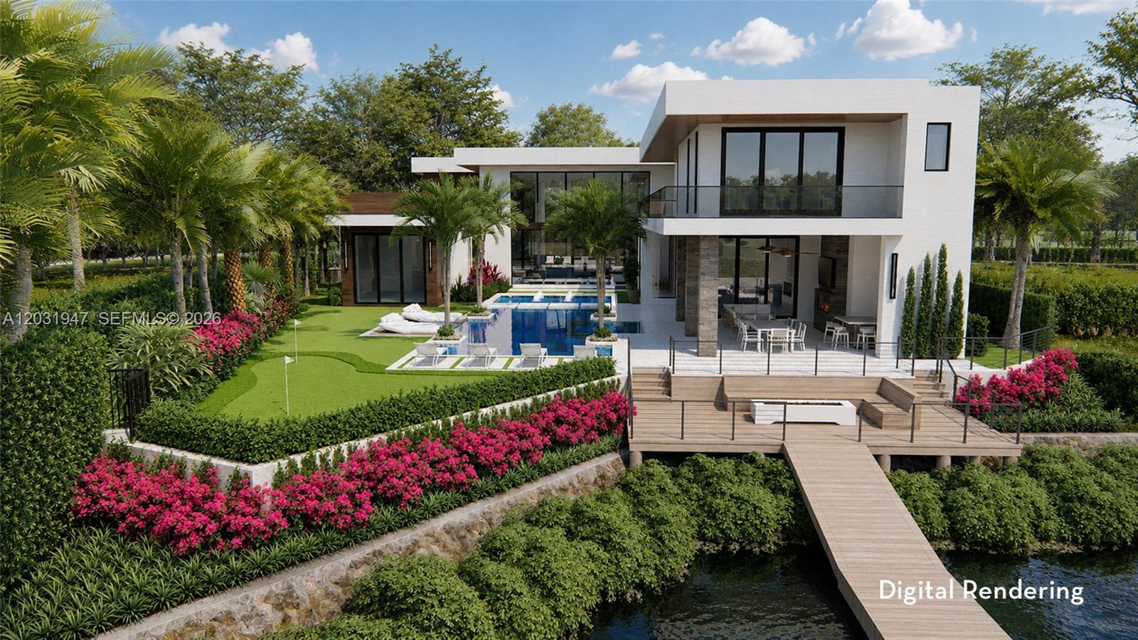 An extraordinary opportunity to own a new custom coastal contemporary waterfront estate on one of Admirals Cove's most unique oversized homesites with direct Intracoastal access with no fixed bridges. Positioned on an exceptionally wide estate lot, this custom-designed residence is crafted to deliver dramatic curb appeal, impressive scale, and the ultimate South Florida lifestyle. This home offers over 8000 square feet of air-conditioned space and more than 10,300 square feet of total covered space including an attached private guest residence adding an exceptional level of luxury, privacy and versatility for extended family, VIP guests or live-in staff accommodations while enhancing the estate's grandeur and functionality.