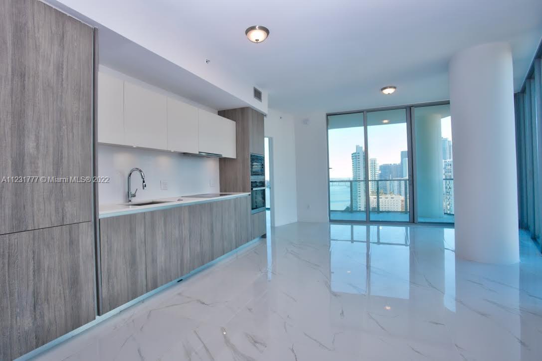 Enjoy this magnificent unit with direct bay views in the newest and most luxurious building in East Edgewater. 1 bedroom + spacious den,2 bathrooms with 110 SQ.FT terrace. Private elevator, walk-in closets, top of the line appliances, window treatments, incredible Bay views from every room. Biscayne Beach's interiors were designed by renowned Bravo star and design expert Thom Filicia. Luxury amenities including 2 pools, cabanas, beach club, state of the art gym, spa, tennis courts.