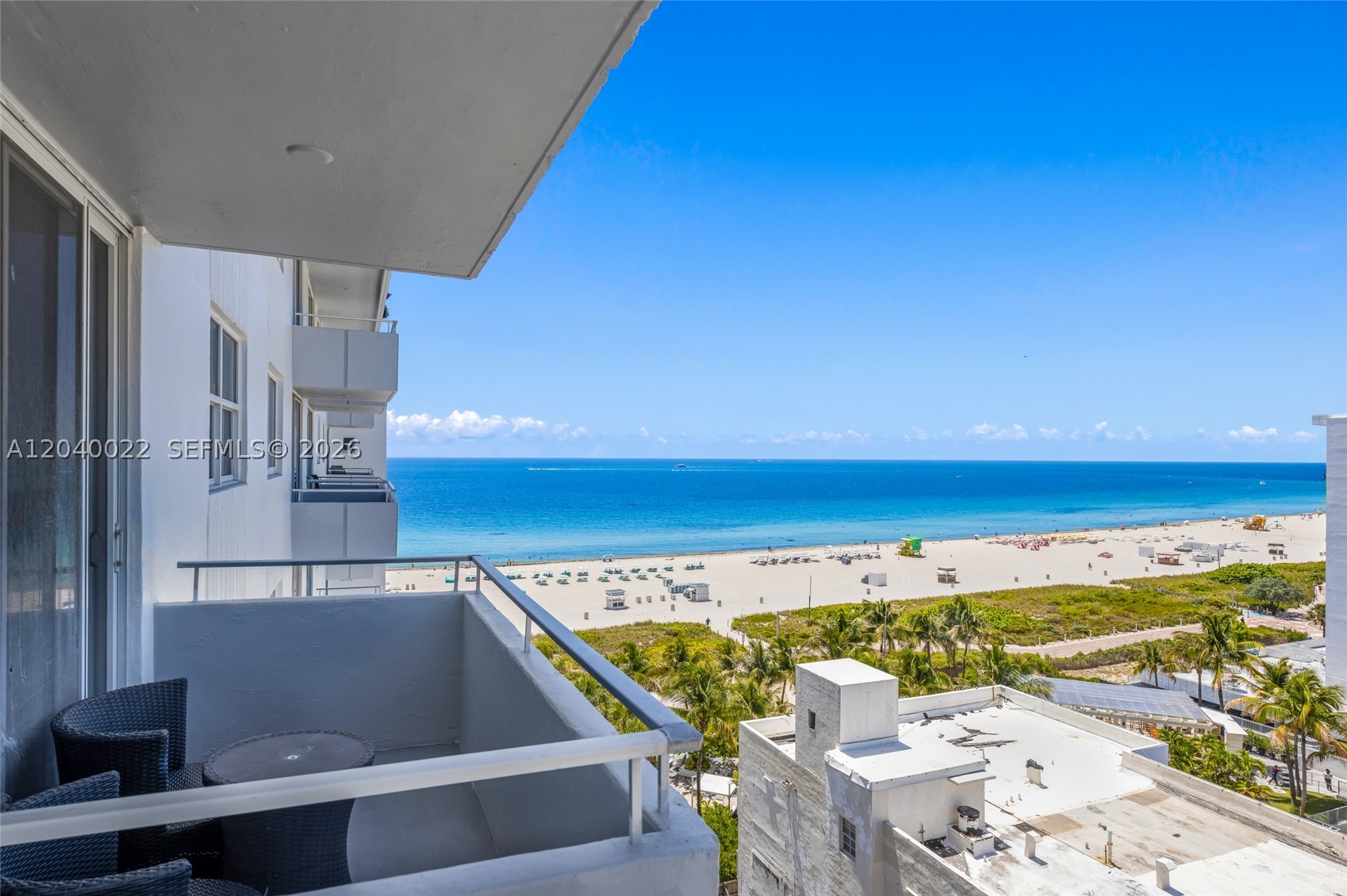 Views, views , Views, Beautifully renovated with exceptional taste, this turnkey 1-bedroom, 1-bath residence captures the ultimate South Beach lifestyle. Relax or entertain on your private balcony while taking in breathtaking ocean views. Perfectly situated in the highly coveted South of Fifth neighborhood, you are just steps away from world-class dining, boutique shopping, and pristine beaches. Flooded with natural light from its southern exposure, this bright and inviting condo features low maintenance fees including cable/internet, beach service, gym, pool and more.