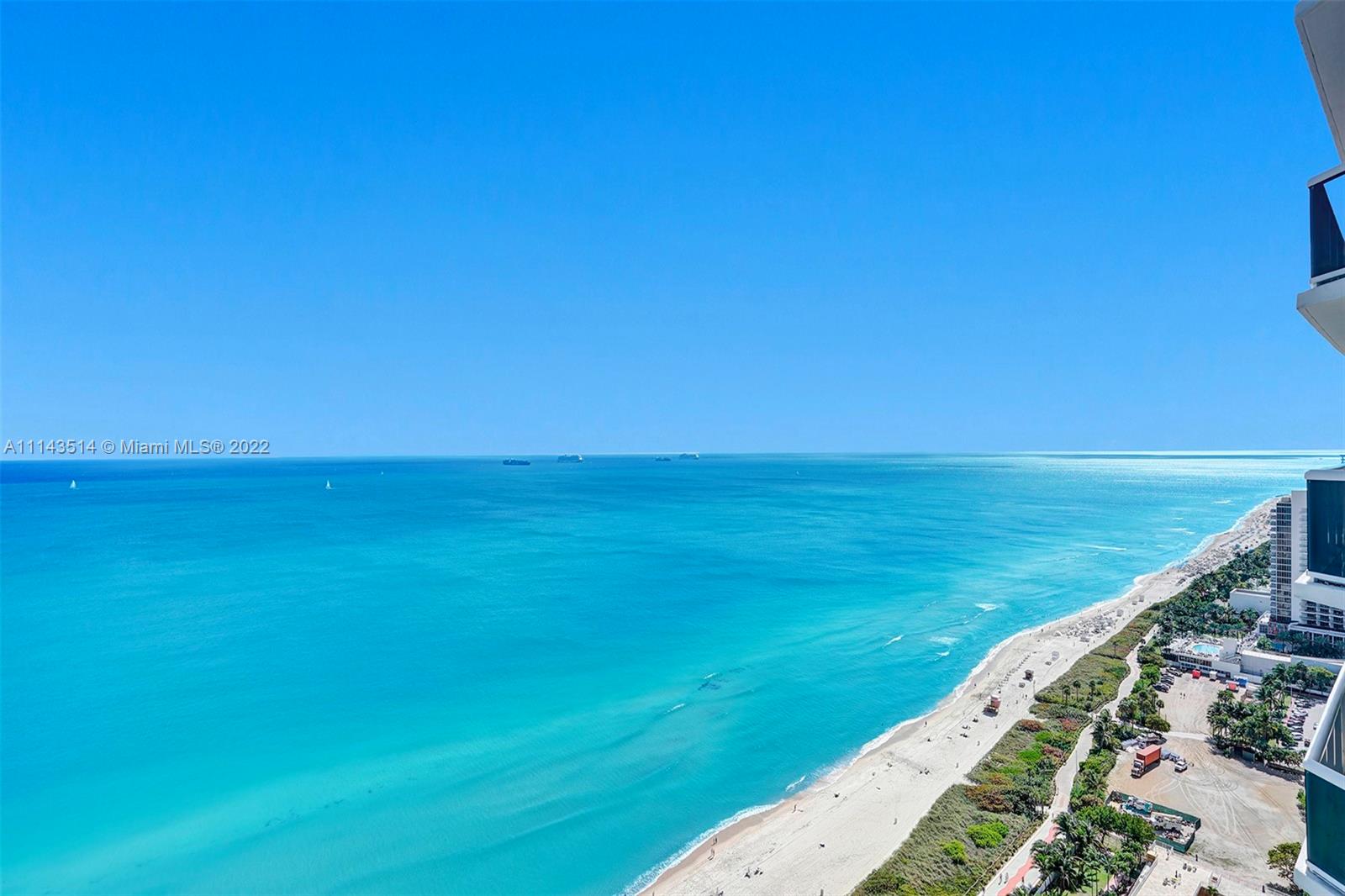 Spectacular unobstructed, ocean and city views from every room in this unique Blue Diamond Residence. This unit combines ocean front lines 01 and 02 creating a 5 bedrooms/5 baths apartment totaling 3510 sq. feet. 2 master bedrooms with 2 master bathrooms + Jacuzzi tubs, floor to ceiling windows, 3 terraces, open kitchen, marble floors, spacious rooms, walk in closets and much more a must see. Great for entertaining from sun up to sun down with second kitchen off family room. 1st class amenities: 24hr security, valet, concierge, tennis, pool & towel service, cafe/market w/room service, a 16,000sf oceanside clubhouse/spa, gym, personal trainers, free workout classes, steam/ saunas, hot tubs, card & party rooms, nursery, playroom, billiards, business center, beach attendant, and more!
