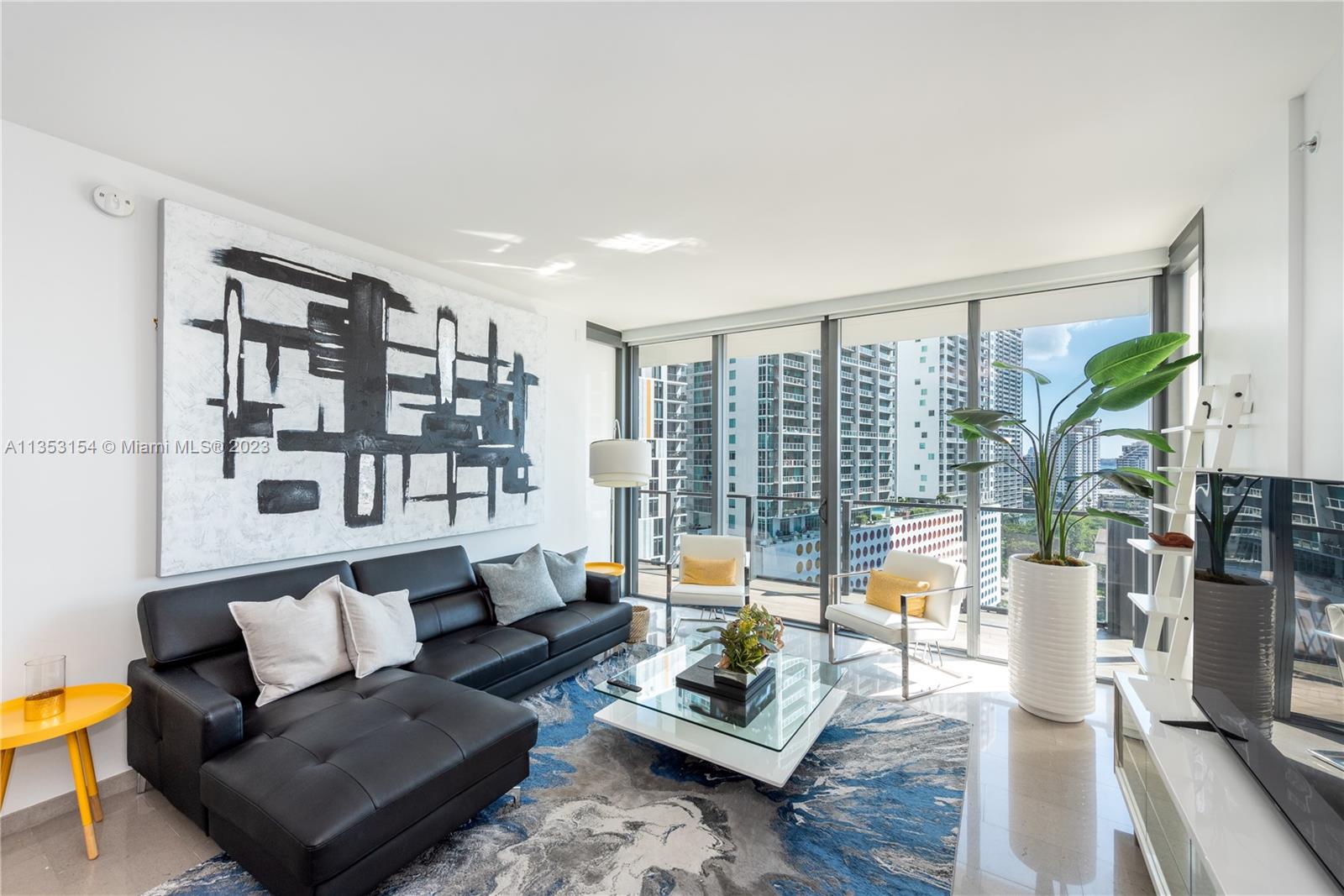 Spectacular Fully Furnished 2 Bed/2.5 Bath + Enclosed DEN unit located in Brickell City Center Reach tower. Unit featured Italian kitchen cabinetry, Bosch appliances with wine cooler, floor to ceiling hurricane impact windows, marble floors, fully finished walking closets and oversized wraparound balcony displays panoramic views of the skyline. Five-star amenities include 24 Hr concierge service, two pools, indoor children's playroom, state of the art gym and spa, valet parking and more. Centrally located in Brickell with fine restaurants, retail stores, super markets and metro stations within walking distance.
