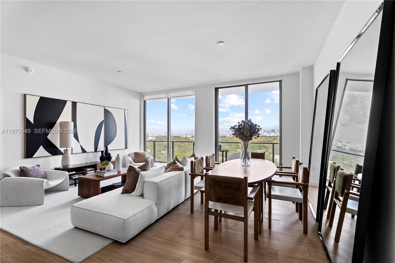 Stunning 3 Be/3.5 Ba corner residence at the brand-new Mr. C Tigertail Residences. This home offers 1,761SF of interior & a 438 SF wrap-around terrace with stunning views overlooking the Grove. The expansive floor plan is highlighted by 11-foot floor-to-ceiling glass and refined finishes, including an Italian modern kitchen designed by Italkraft with Italian terrazzo and quartz countertops, Sub-Zero appliances, European porcelain tile floors, and solid core interior wood doors. The building boasts 24-hour concierge service, two pools with food and beverage services, a gym, spa, an onsite restaurant, and 24/7 valet parking for two vehicles. Enjoy a great lifestyle in the heart of the Grove, with everything the area has to offer, all while living in a 5-star, full-service building.