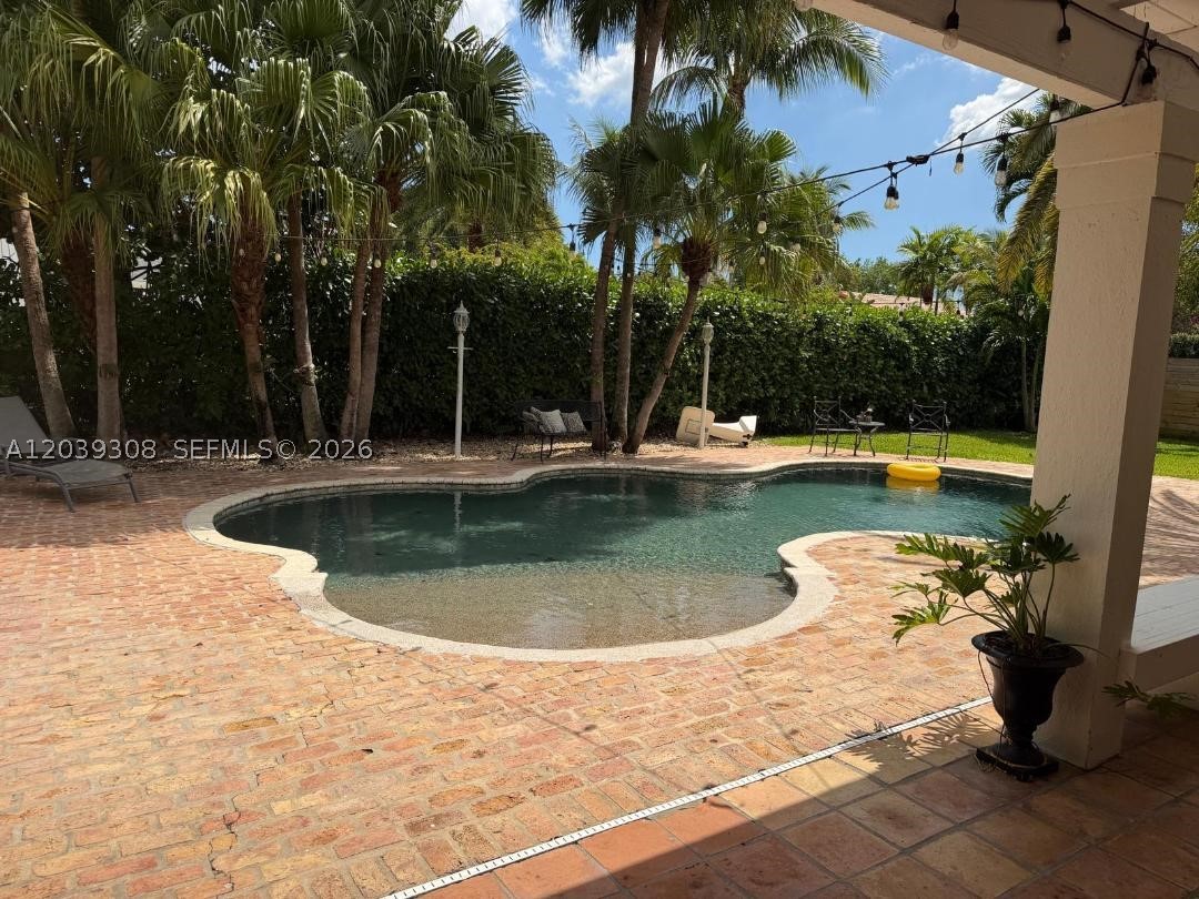 Beautiful three-bedroom, three-bath home nestled on a desirable corner lot within a private cul-de-sac in a quiet,  neighborhood. This well-maintained residence offers spacious living areas, abundant natural light, and a functional floor plan designed for both everyday comfort and entertaining. Step outside to your own private backyard oasis featuring a sparkling pool, perfect for relaxing or gathering with family and friends. The corner lot provides added privacy, extra outdoor space, and exceptional curb appeal. Located near highly regarded schools and surrounded by a welcoming community, this home combines comfort, convenience, and tranquility in one exceptional setting. With three generously sized bedrooms and three full bathrooms.