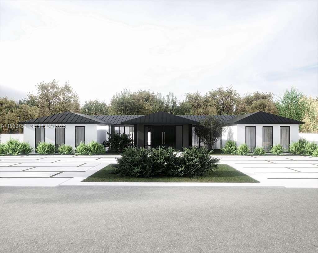This is a rare opportunity to finish a nearly completed custom home and make it your own, allowing you to select your final touches without the long wait of a full new build. Situated on a generous 0.33 acre lot, this home offers 4,551 sq ft under AC and 5,562 total sq ft. The open floor plan features a dramatic great room with high vaulted ceilings and oversized custom impact windows that bring in abundant natural light. The layout includes 5 bedrooms, a studio/home office and 5 full bathrooms. Design details already in place include impact windows and doors, a metal roof and custom pivot door. The primary suite offers his and her closets and a spa inspired bath. The custom kitchen includes a large island with seating for 5 and a wine cellar, opening seamlessly to the main living areas and the backyard. Outdoors, enjoy a custom pool with a spa, perfect for relaxing and entertaining. Located in the heart of Miami Springs, just 2.7 miles from Miami International Airport and 0.68 miles from the historic Miami Springs Golf & Country Club, this home blends customization, location, and lifestyle.