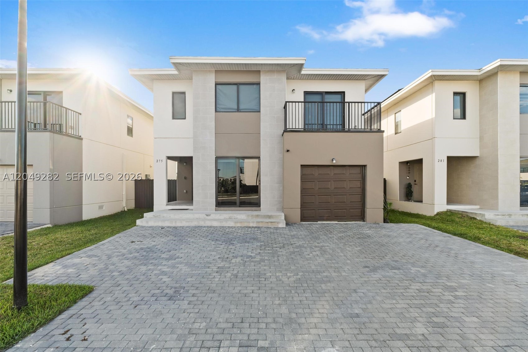 First month's rent and security deposit, ALL INCLUSIVE. This 5-bed / 4-bath home features 1 bed / 1 full bath downstairs, as the garage has been converted, but it has a 4-cars driveway, making it ideal for investors. Located in the beautiful, recently completed ALBA single-family home community, this home boasts impact-resistant windows and doors, LED lighting throughout, a kitchen with white cabinetry, quartz countertops, and stainless-steel appliances, and ceramic tile flooring throughout. A washer and dryer are included. The property has a fenced yard, a side exit on the left, and no neighbors in the back. The location is ideal, close to TMB8, Amazon IXD, Florida Keys Outlet, Walmart, shopping centers, Baptist Hospital, the Florida Turnpike, US-1, Krome Avenue, and the Florida Keys. An excellent opportunity for military personnel from the air base or the Section 8 program. Don't wait; this opportunity won't last. Contact me for more information.