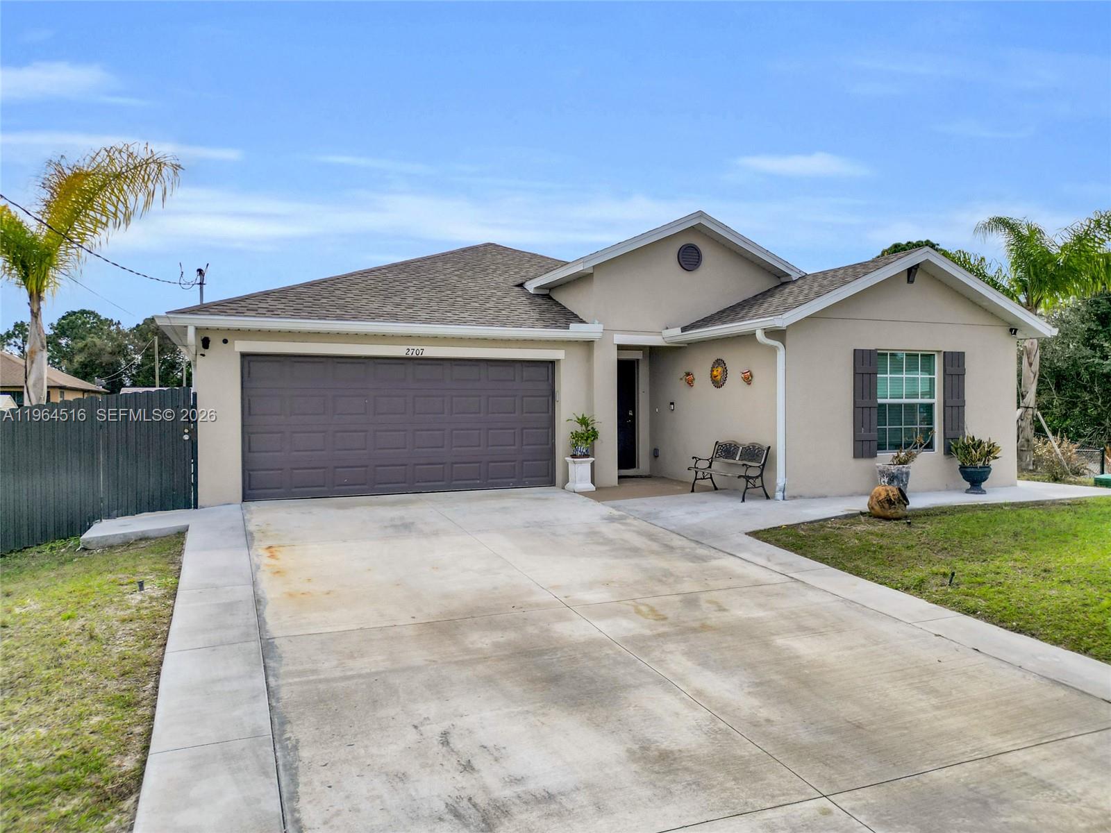 Excellent location close to shopping, dining, and major roadways. Originally a 4-bedroom, 2-bath home, now converted to a 5-bedroom, 3-bath property. The garage has been converted into a separate apartment, providing additional income potential or flexible living space.
This corner lot features a paver driveway, fully fenced backyard, and a covered patio ideal for outdoor use. The home is equipped with exterior lighting around the property for added security and curb appeal.
Conveniently located near Lee Blvd and main thoroughfares, with Walmart within walking distance. Property offers easy access to schools, shopping centers, and daily conveniences.