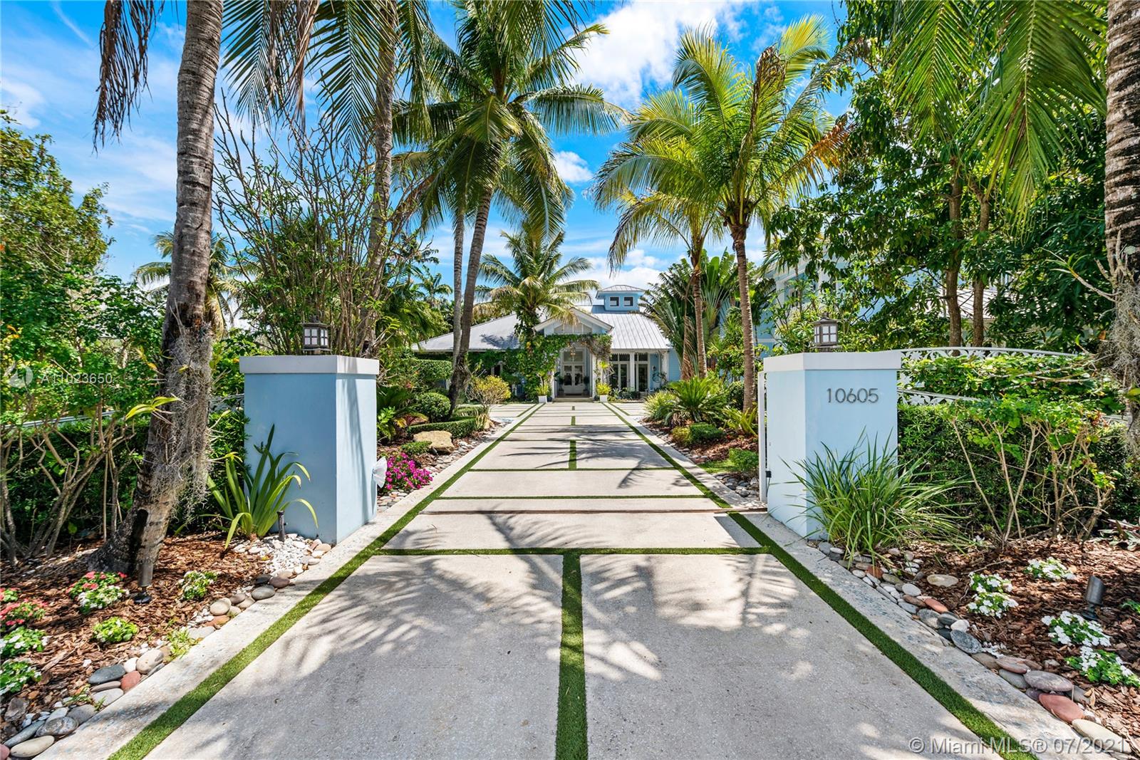 Welcome to your private oasis! Nestled on a corner, one acre+ lot in the heart of N Pinecrest, this 6 bed, 5/1 bath masterpiece feels like your very own resort. Indoor & outdoor spaces designed for privacy, relaxing and entertaining, this estate feels like home from the moment you enter the gates.Chef’s kitchen equipped w top-of-the-line appliances  is an epicurean dream. Luxurious Master suite features sitting area, gym, his/hers closets & spacious bathroom.Enjoy magnificent outdoor entertaining by the tiki hut with full outdoor kitchen, lounge by the pool w cascading natural rock waterfall or rest in the hammocks while watching the kids on the lit basketball court. Bonuses include office, study room & full home generator. When space matters most, this home leaves no box unchecked.