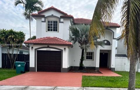 This beautifully updated two-story single family home is located in the great residential neighborhood of Countrywalk. It offers 4 bedrooms and 2 1/2 baths, laundry room with new washer and dryer, open concept kitchen with wood cabinets, granite countertops, and SS appliances. Very spacious master bedroom with spa master bath and walk-in closet. Vaulted ceilings in living area. New roof placed in 2022. Exterior painted in 2022. This home has a fenced backyard, shed and covered terrace. Pet friendly. Close to Tamiami Airport and Baptist Hospital in West Kendall. Great schools in the area, close to the new Walmart and many restaurants, shops , a beautiful dog park and so much more! NO HOA!