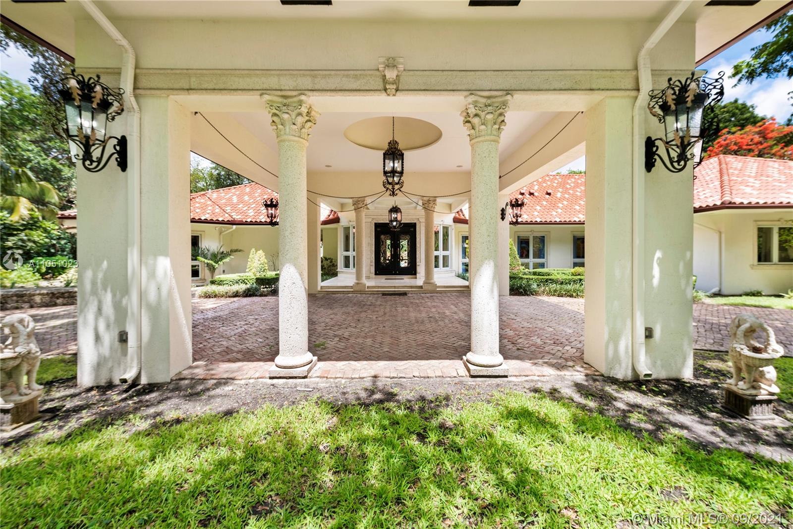 Live in Coral Gables next to the beach! Villa Ventura is a beautiful newer custom built estate sitting on a 1.51 acre lot full of fruit trees, exotic palms and majestic oaks trees directly opposite Matheson Hammocks Park. Beautiful state of the art gourmet style Chef’s kitchen w/cooking island, two dishwashers, steamer, large electric cook top, food warmer, large deep fryer, BBQ and grill, two ovens, microwave, Miele coffee maker, large Subzero double door freezer and refrigerator and wine storage. All bedrooms are en-suites with custom walk-in closets.  Perfect for entertaining and equipped with surround sound, Lutron switches, outdoor covered terraces, a large saltwater pool with waterfall and a fully equipped outdoor stove/BBQ area. Impact windows, new roof and generator for Kitchen/1AC