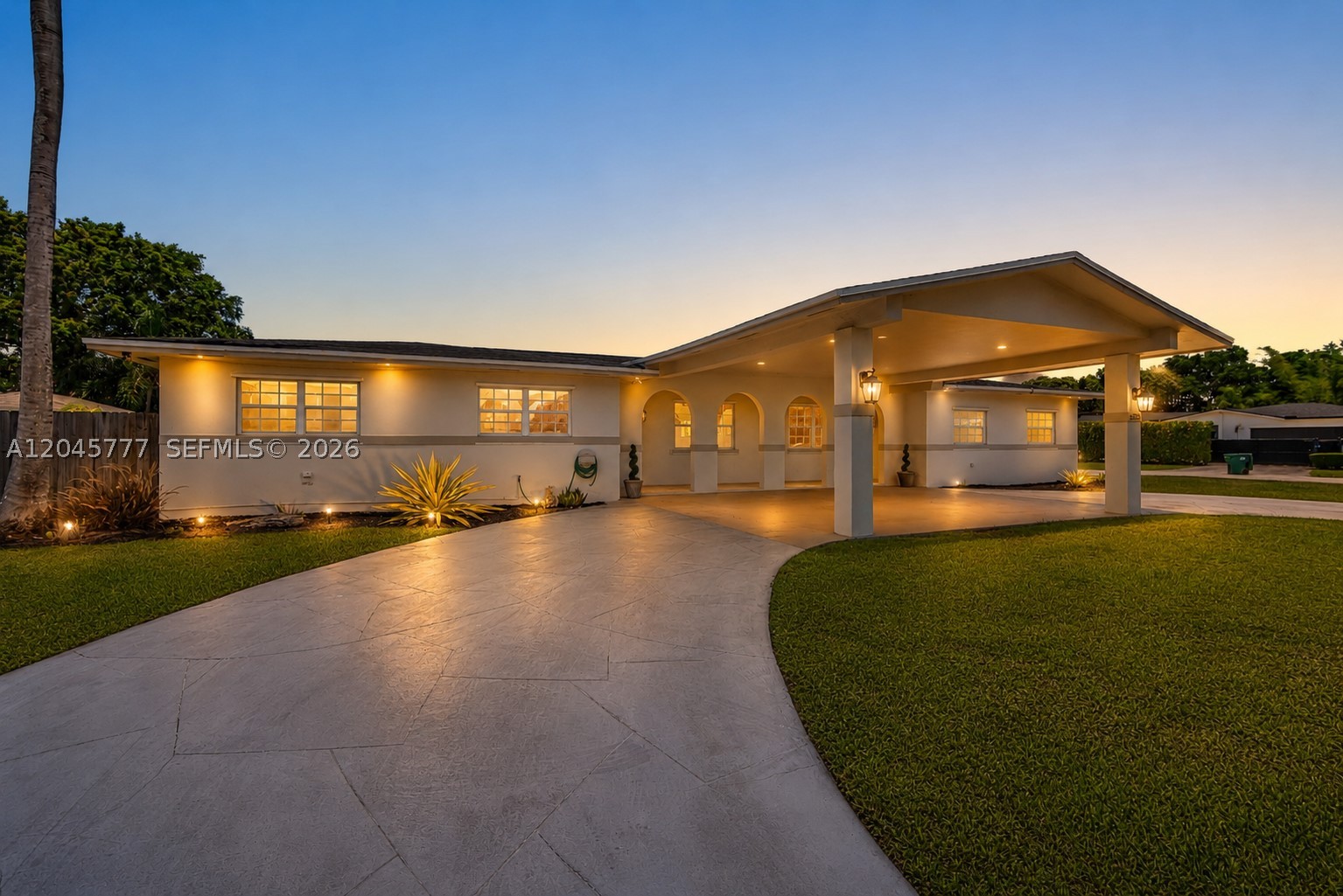 Exceptional opportunity to own this well maintained 4-bedroom + flex room, 2-bath residence situated on a generous corner lot offering both privacy and versatility. Designed for comfortable living and entertaining, the home features an updated kitchen with stainless steel appliances, modern light fixtures, and a private laundry room. The converted garage provides additional flexible living space and can be utilized as a home office, media room, gym, playroom, or guest quarters. Outdoors, enjoy a private backyard retreat complete with a pool and a detached structure ideal for storage. With dual access points and ample parking, the property offers abundant space to accommodate a boat, RV, or other recreational vehicles.