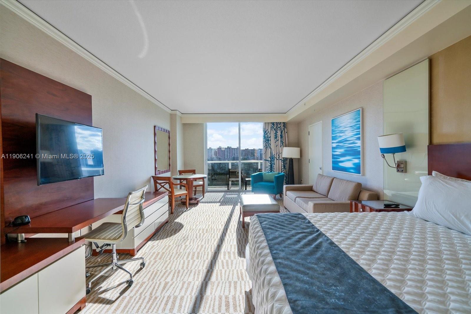 Experience resort-style oceanfront living at the world-renowned Trump International Beach Resort in Sunny Isles Beach. This beautifully appointed studio offers breathtaking ocean and Intracoastal views, elegant furnishings, and top-tier finishes. Enjoy world-class amenities including multiple pools, private beach access with full service, a luxurious spa, fitness center, restaurants, and concierge. Perfect for investors—participate in the hotel rental program for excellent income potential and effortless ownership. Priced to sell at $270,000, this is your chance to own a piece of luxury on the Sunny Isles coastline!