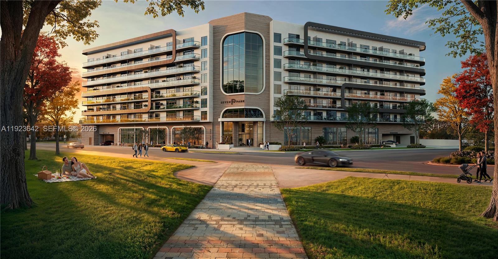 Introducing Seven Park Residences—now under construction in the prime South Hallandale Beach/North Aventura location. This luxury development features spacious open layouts with 9’ ceilings, Mia Cucina kitchens and baths, Bosch appliances, quartz countertops, porcelain flooring, oversized balconies, and smart-home technology. Interiors by Steven G.
Resort-style amenities include a pool with hot tubs, BBQ/outdoor kitchen, pickleball court, fitness center & yoga studio, co-working space, party room, content studio, EV charging, outdoor fitness lawn, and ground-floor retail/dining. Steps from Gulfstream Park and minutes to Aventura Mall, medical district, and beaches.

No rental restrictions—ideal for investors or end users. Studios to 3BR from the $399s. Estimated delivery Q2 2027.