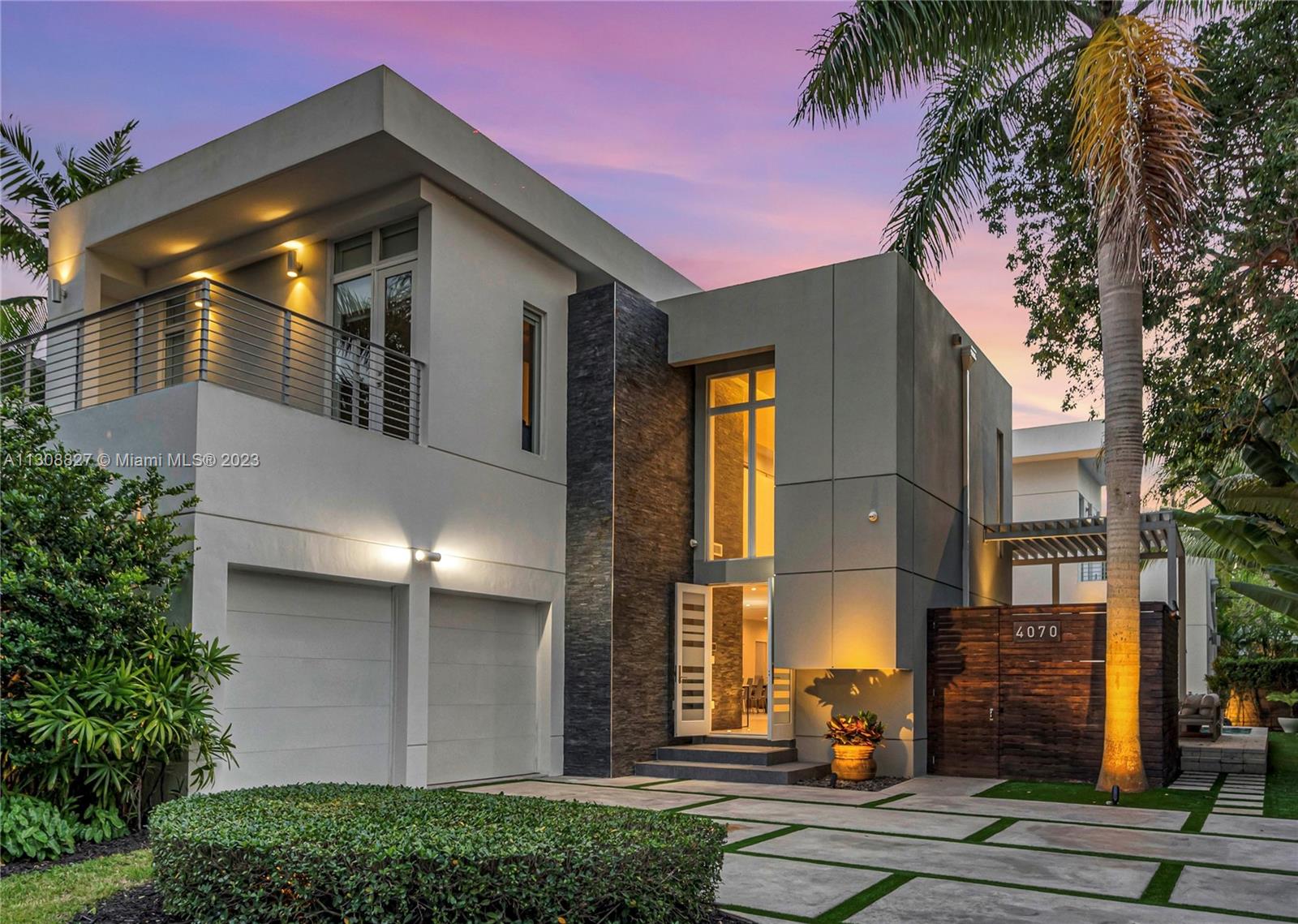 Drenched in natural sunlight, this modern and sophisticated residence built in 2016 offers over 4,600 SqFt of luxury living area on an almost 9,000 SqFt lot. Nestled within a quiet street on a lush South Coconut Grove lot, the two-story gated home offers 5 bedrooms, 5.5 baths, a 2-car garage, and an open floor plan. Notable features include porcelain & wood floors; an upgraded kitchen with cooking island, Wolf & Bosch appliances and a spacious pantry; the tropical pool and covered terrace offers a built-in summer kitchen. The Grove luxury lifestyle redefines South Florida living with its lush surroundings, waterfront parks and marina, top-rated schools along with fine dining and shopping. Downtown Miami, C Gables, S Beach & Airport are just a short drive away.
