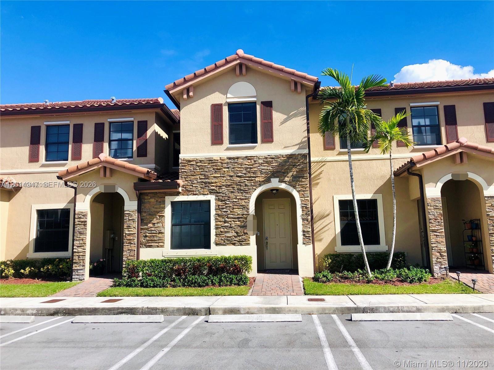 COZY AND SPACIOUS 3 BED /2.5 BATH VILLA AT THE SOUGHT-AFTER GATED COMMUNITY OF BONTERRA. HOME FEATURES AN OPEN KITCHEN WITH STAINLESS STEEL APPLIANCES, MODERN GRAY VINYL-WOOD FLOORING ON STAIRS & 2ND LEVEL, AND TILE ON 1ST LEVEL. WASHER AND DRYER INSIDE THE UNIT. PRIVATE PATIO WITH FENCE AND PAVERS. TWO ASSIGNED PARKING SPACES IN FRONT Of THE PROPERTY PLUS PLENTY OF GUEST PARKING. ACCESS TO A BEAUTIFUL CLUBHOUSE WITH POOL AND GYM. GREAT LOCATION CLOSE TO MAIN HIGHWAYS, SCHOOLS, SHOPPING CENTERS AND RESTAURANTS. 24 HOUR SECURITY.