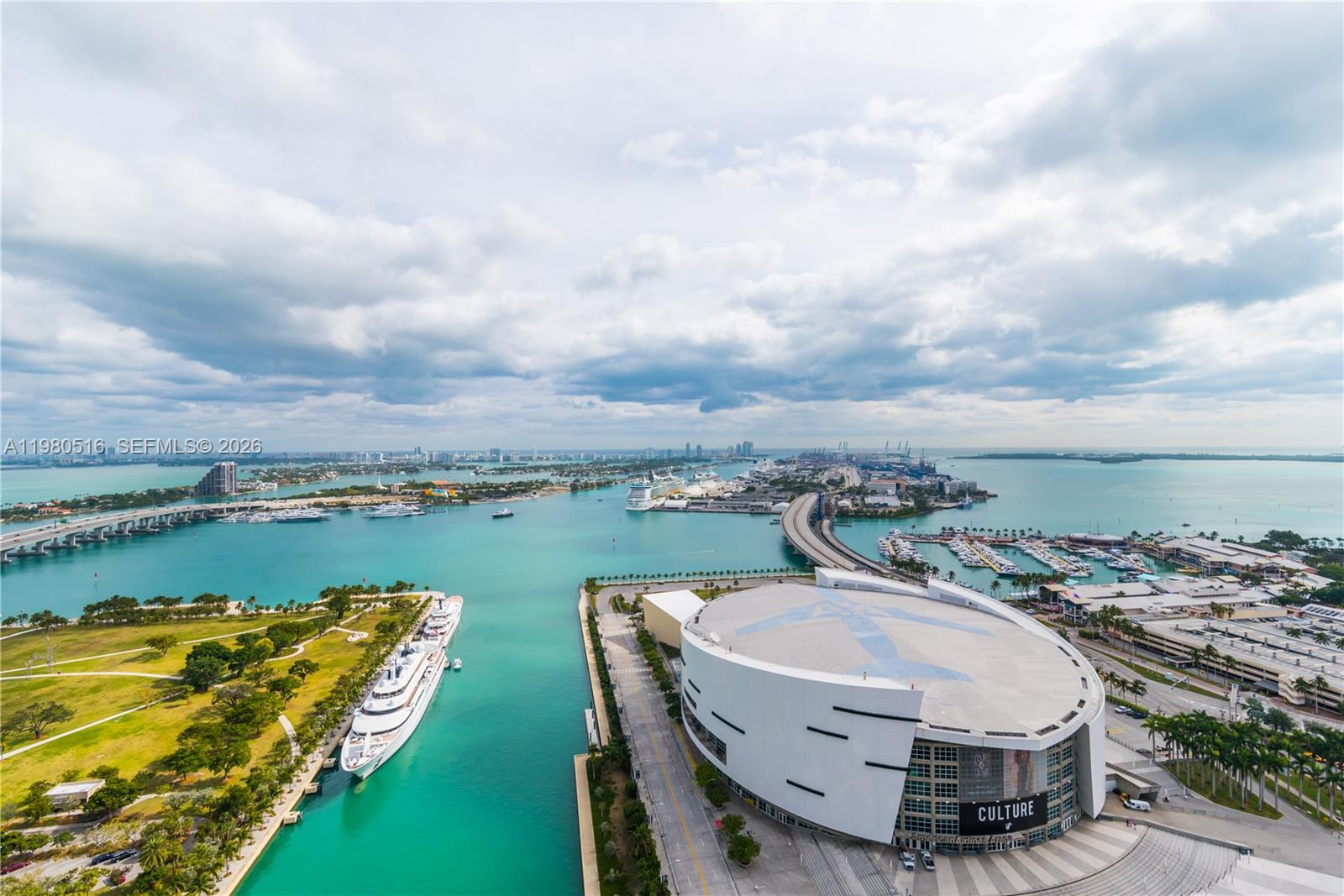 High-floor Fully Furnished 1 bedroom + den residence with spectacular Biscayne Bay and Miami skyline views through floor-to-ceiling impact windows. Bright and spacious layout with an open living area perfect for entertaining.
The unit features a brand-new refrigerator and dishwasher, plus a newer washer and dryer for added convenience.
Located in the sought-after Marina Blue, directly across from Museum Park, and steps to the Perez Art Museum, Frost Science Museum, and Kaseya Center. Resort-style building with two pools, fitness center, beach volleyball court, business center, 24-hour concierge, and valet. Minutes to Brickell, Miami Beach, and the Design District.