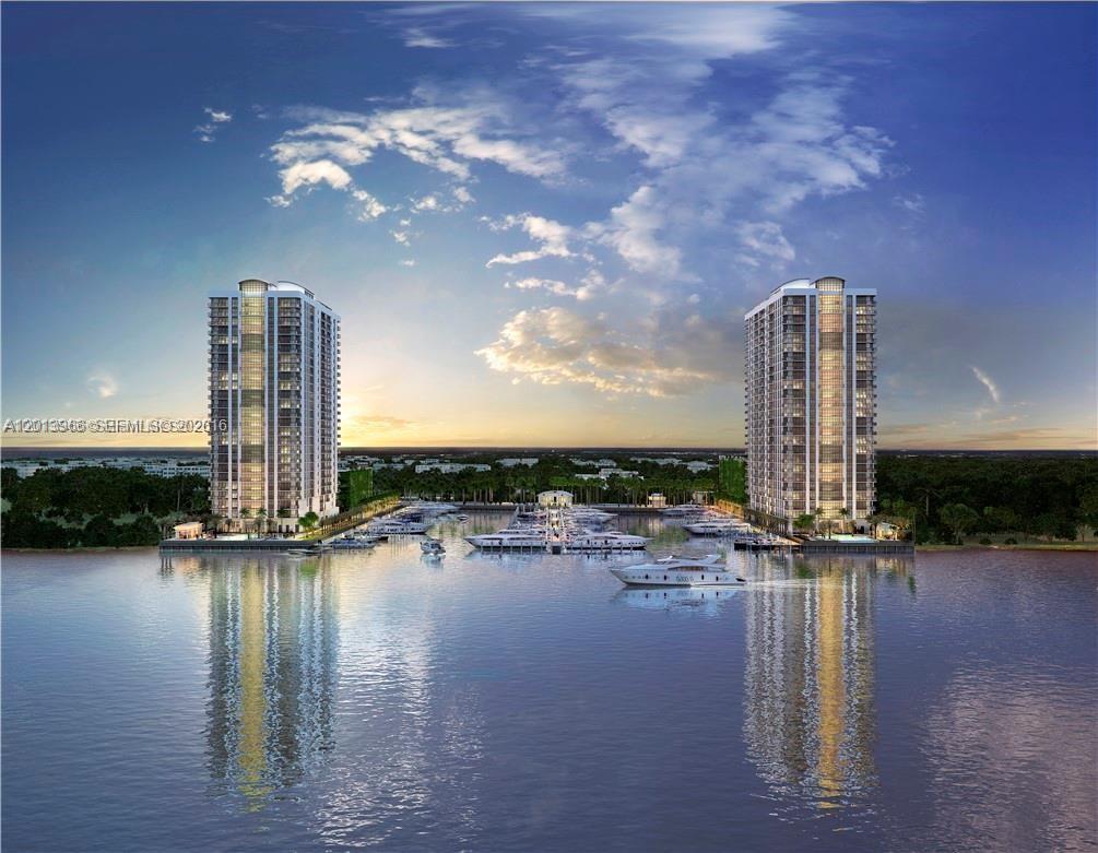 2/2.5 Bath in MARINA PALMS . Split plan over 1900 Sq. Ft, Gorgeous Marina views. Incredible amenities include concierge. Club room, children's room, state -of-the art fitness center, complete with spa facilities, pool overlooking the bay. Unit designed by Steven F.