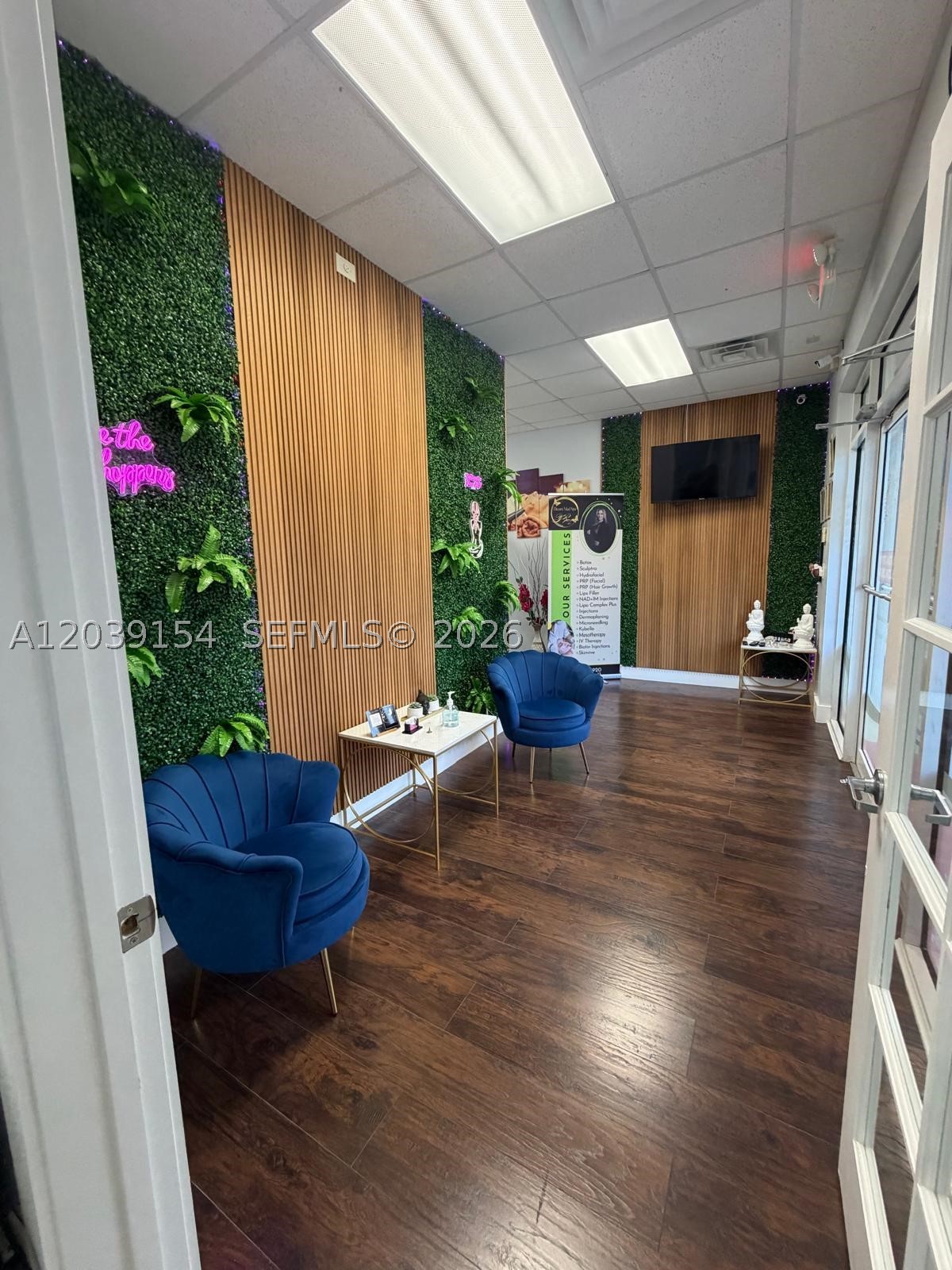 Prime commercial opportunity in the heart of Hialeah! This well-maintained ground-floor unit at 17650 NW 78th Ave offers excellent visibility and accessibility, making it ideal for professional offices, medical services, or boutique retail. The space features an efficient layout with modern finishes, ample natural light, and convenient parking for clients and employees. Strategically located with immediate access to I-75, Palmetto Expressway (SR 826), and close proximity to major retail hubs and dining. Don't miss this opportunity to establish or expand your business in a high-traffic, well-established commercial corridor. Easy to show and ready for immediate occupancy.