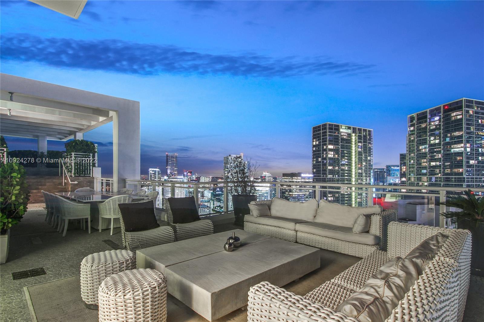 PENTHOUSE 1 at ASIA: The Most Exclusive & Luxurious PENTHOUSE For Sale In All of Downtown Miami! A true 'MANSION IN THE SKY' in the heart of Brickell, yet on the exclusive, gated Island of Brickell Key-"An Island within The City". 3-level Smart Home w/ 6-bedrooms, 6-full & 2-half baths, soaring 12ft ceilings, private elevator, stunning water & city views, & 4 Terraces w/ almost 2,000 Square Feet of Outdoor living space w/ a PRIVATE ROOFTOP POOL surrounded by blue skies, the sea & the city skyline. Live the "Island Life" & walk to the hustle & bustle of Brickell: Shopping, Entertainment, Restaurants & The Brickell City Centre! 4 Premium Parking spaces + Valet & storage units. All stylishly furnished by Artefacto. Asia is Brickell Key's premier luxury building w/ all of the 5-star amenities.