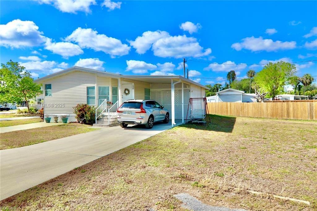Deadline Submit your offer by Monday— due to high interest. FHA, VA, FHA 203k, and Conventional loans welcome. Major updates include newer A/C and water heater (2 yrs), new water filtration system, New month-old Bosch dishwasher, and new washer/dryer, plus a generator with full hookup. Fully furnished and move-in ready with a bright, spacious kitchen featuring a skylight and tons of cabinets, formal dining room with seating for six and built-in hutch, inside laundry, and outdoor shed with its own A/C. You own the land—no age restrictions Enjoy a vibrant clubhouse with weekly events like bingo, line dancing, poker, and exercise classes. Prime location close to Publix, restaurants, downtown, flea markets, I-75, and US-41.