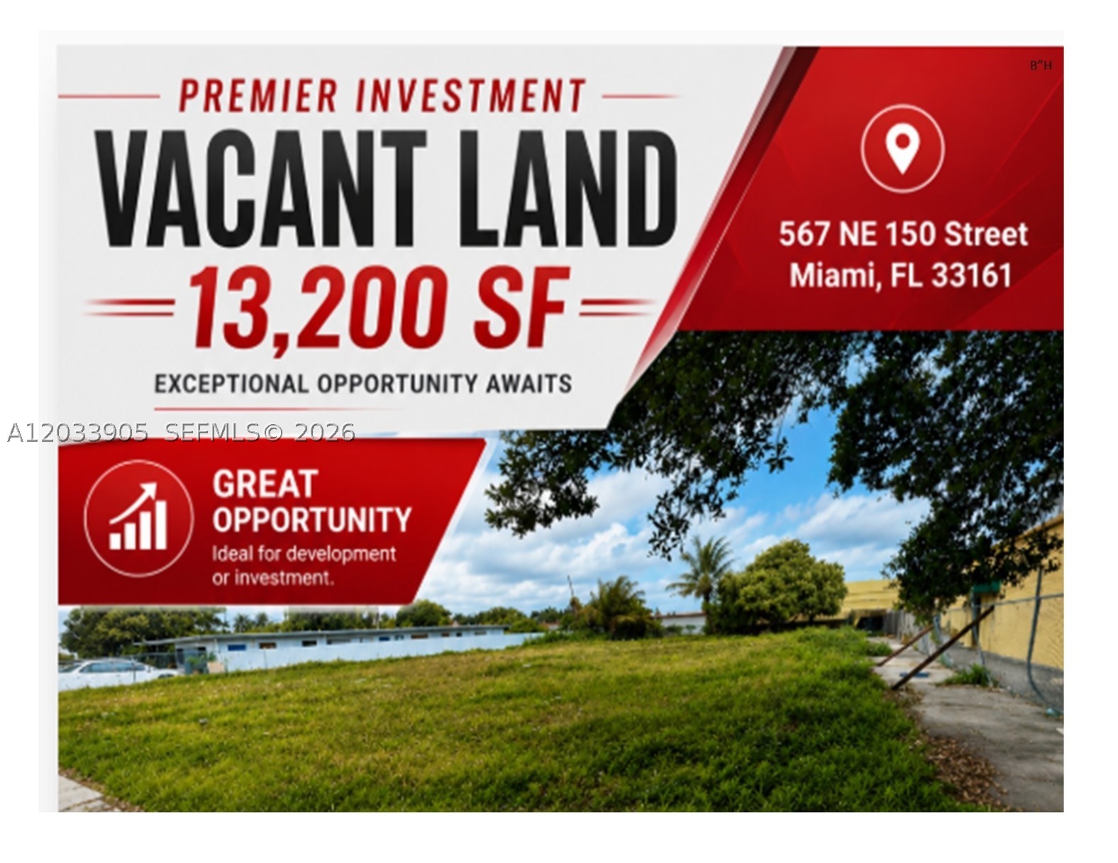Exceptional opportunity for investors, developers, and builders to acquire a 13,200 SF (0.30-acre) development site in a highly desirable location. This vacant parcel offers significant upside potential with current zoning allowing for the development of up to 4 residential units, making it an attractive investment for those seeking to capitalize on the area's continued growth and demand.

Strategically located in a strong market, this property benefits from excellent accessibility, visibility, and proximity to major transportation corridors, shopping, dining, employment centers, and residential communities.

The property's current land use is Commercial, with a primary zoning designation permitting Multifamily Residential Development (4 Units). Experienced developers may wish to explore additional development possibilities, density enhancements, zoning modifications, or variance opportunities, subject to municipal approvals. Buyers should consult with their architect, engineer, land-use attorney, and general contractor to verify all development options and maximize the property's potential.

Whether you are looking to build multifamily residences, secure a land bank investment, or pursue a value-add development strategy, this property offers a compelling combination of location, flexibility, and long-term appreciation potential.

Highlights:
13,200 SF (0.30 Acres) of vacant land
Multifamily zoning allowing 4 residential units
Commercial land use designation