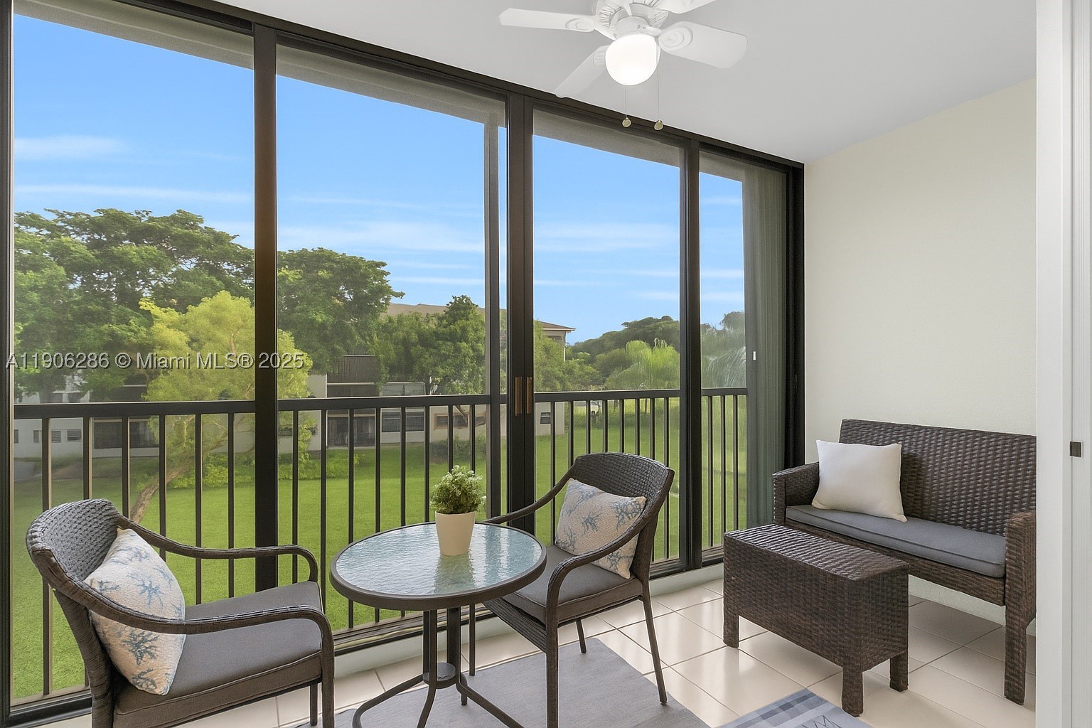 Located in the highly sought-after Plymouth section of Century Village, this spacious top-floor 2-bedroom, 2-bath residence offers comfort, privacy, and a serene screened balcony perfect for relaxing. Features include an in-unit washer and dryer, generous living spaces, and a well-maintained interior. Enjoy resort-style amenities including a clubhouse, fitness center, golf, tennis, pickleball, pools, theater, and complimentary transportation. HOA includes water, trash, cable, internet, and access to all amenities. Conveniently located near shopping, dining, and medical facilities. 
Priced reduced for a quick sale!!