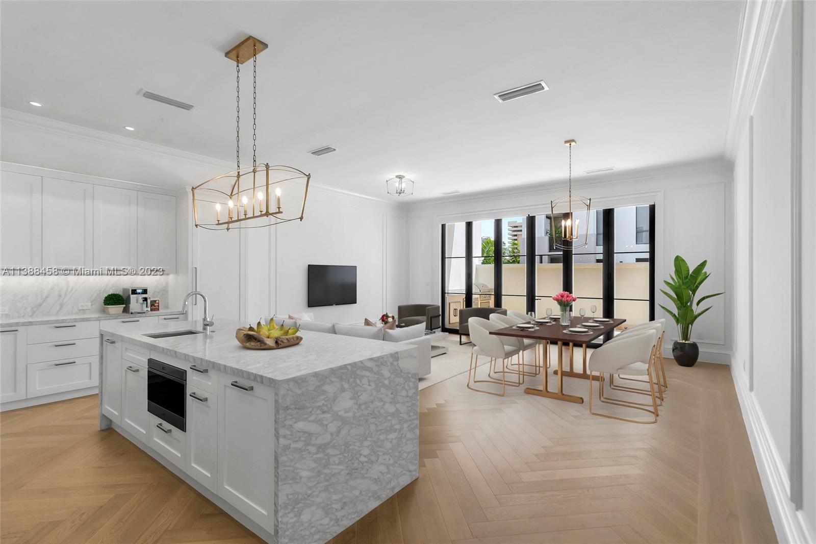 Experience exclusive and luxurious living in the heart of Coral Gables at Biltmore Row. This brand new 3-story townhome boasts 4 beds, 4.5 baths, a 4-car garage, 3 balconies and an elevator! Featuring top-of-the-line finishes, including impact windows and doors, Subzero/Wolf/Asko appliances, European white oak wood floors, custom closets, marble countertops and window treatments throughout. Enjoy an outdoor summer kitchen, perfect for year-round entertaining. Biltmore Row's boutique concept offers contemporary design while preserving Coral Gables's historic charm. Nestled in one of Miami's most coveted neighborhoods, residents will enjoy top-rated schools, hospitals, and the finest shopping and dining options, all within close proximity.