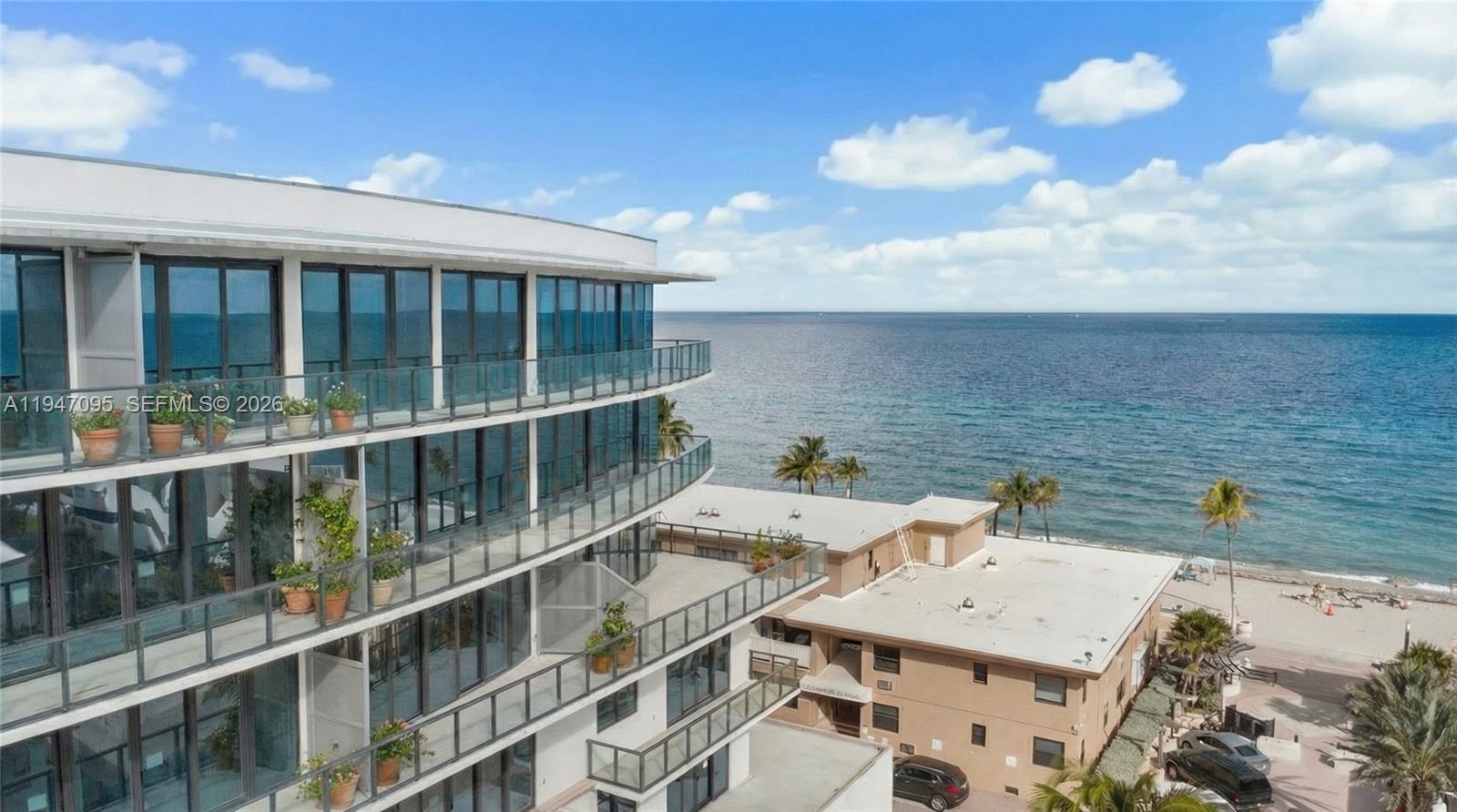 604 | 2BD / 2.5BA | 1,067 SF | South | 1 Parking Spot. Residence 604 is a
bright, well-appointed 2-bedroom residence, offering 1,067 SF with 2
bedrooms and 2.5 baths. A dedicated powder room makes entertaining
effortless while keeping both suites private. South exposure fills the main
living areas with natural light, and the balcony creates a daily sense of ease
and connection to the coastal lifestyle. The design direction (as shown in
renderings) is elevated and modern— floor-to-ceiling impact glass, warm
neutral finishes, and lighting that makes the home glow in the evenings.
ETURNA Beachside is a boutique 7-story building on the ocean side of A1A
with only 36 residences and amenities including pool deck, fitness,
concierge/front desk, and beach services. Walk to the sand + the Hollywood
Broadwalk; minutes to Aventura/Ft Lauderdale/FLL. Flexible rental policy
min 30 days. Delivery Q2 2026. Renderings for illustration; subject to
change.
