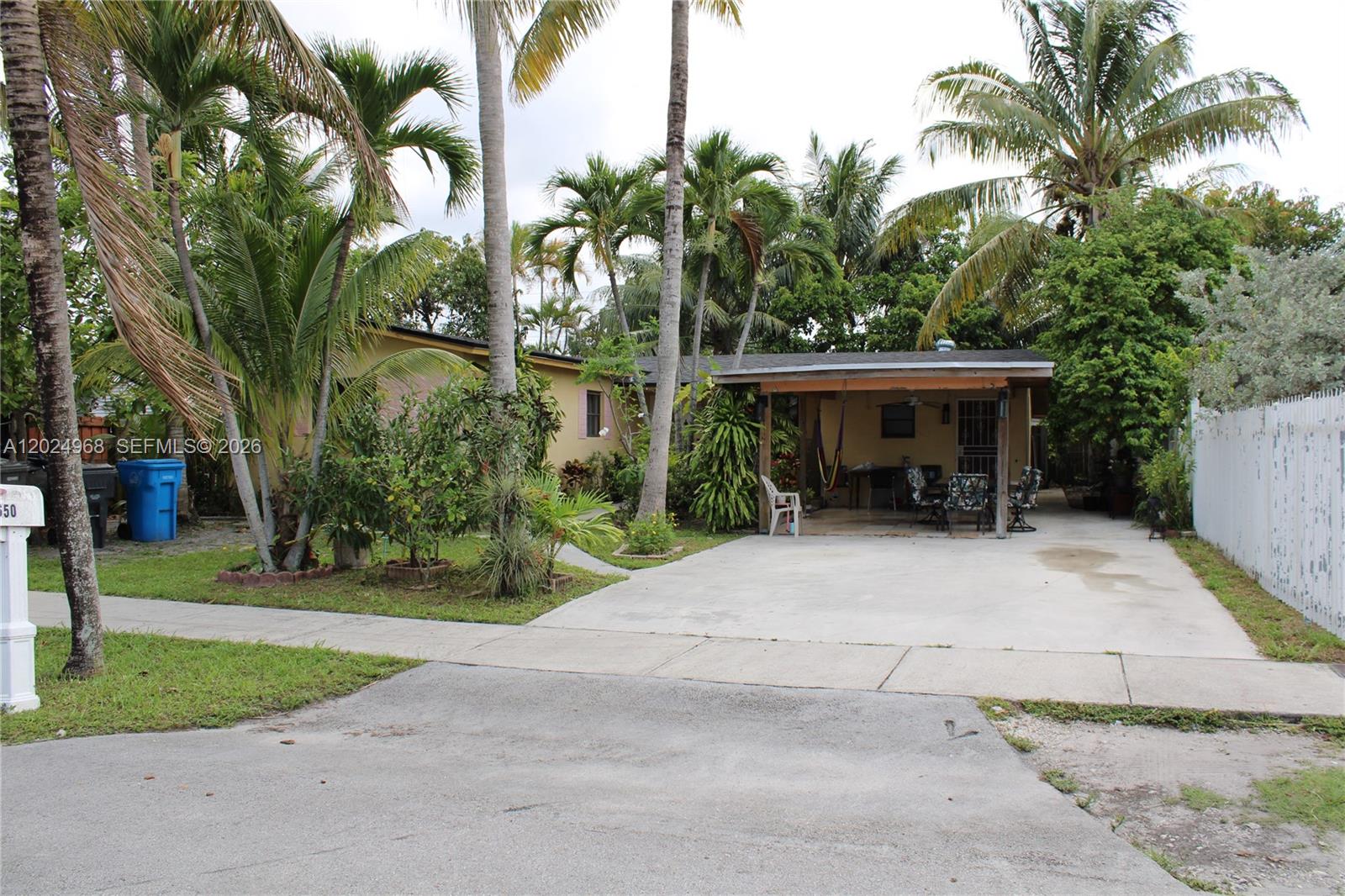 Beautiful house surrounded by Fruit trees. 3 bedrooms / 2 baths home with a New 2026 Roof. This property is just minutes away form I95/Turnpike, 10 minutes from Aventura Mall, Hard Rock Stadium, The beach, and many more entreating areas. it is 15 minutes away from FLL and MIA airports. Great location. You must see the House