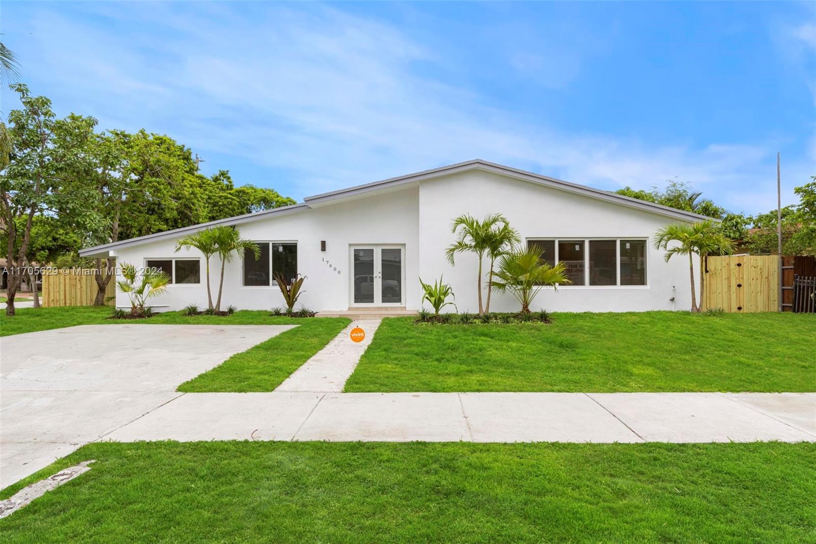 COMPLETELY REMODELED 4BR 3B POOL HOME. 1936 LV SQ FT on 7500 SQ FT. of fenced in lot. New Dimensional Shingle Roof, New Impact windows and doors. Complete new underground plumbing and electrical wiring throughout w/ breaker boxes and fixtures. New high efficiency A/C units and ductwork. New European kitchen cabinets W/ Quartz countertops. New High end Stainless Steel appliances including 3 Door Refrigerator, Oven, Microwave and D/W. New interior doors and baseboards. New freshly exterior smooth finish plastered and paint . NEW Porcelain tile throughout. Bathrooms have been completely remodeled W/ all new fixtures. Pool has new diamond brite finish and waterline tile. New W/H and washer/dryer hookups ( Interior laundry room)Home comes equipped w/ alarm system. Seller credit available.