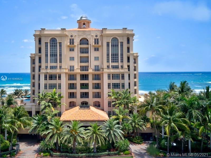 Luxuria is one of Boca Raton’s most luxurious and exclusive oceanfront condo residences. This 4BR 4/1BA  embodies the essence of luxury waterfront living. Full-service bldg with 1st-class concierge service, 5-star amenities including a resort-style pool, sundeck, cascading fountains, Mediterranean decor, magnificent fitness center, resistance swimming pool. Private elevator takes you to the foyer where elegance awaits with the highest quality finishes and appointments throughout. Bright/open floor plan from east to west, vaulted ceilings, state-of-the-art kitchen and spa-like baths, hurricane impact-resistant windows. Private balconies with outdoor kitchen and private jacuzzi plus a terrace. Enjoy relaxing and watching the sunset or sunrise over the sparkling waters of the Atlantic Ocean