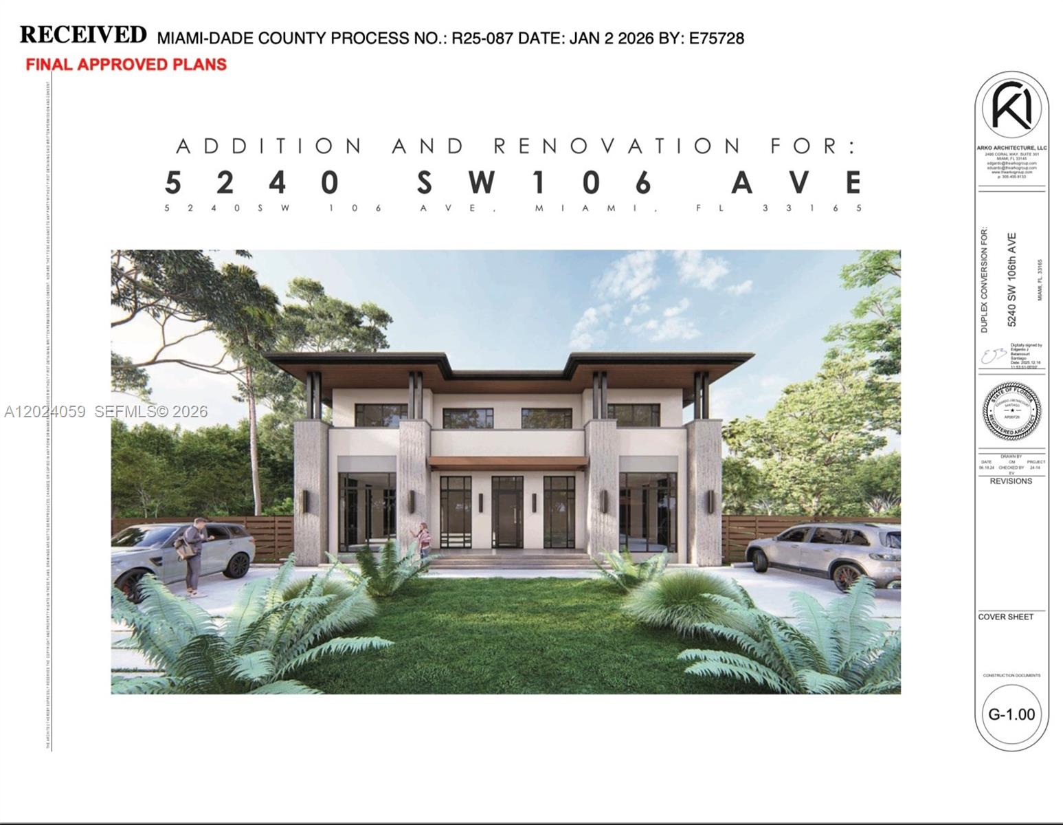 Prime shovel-ready development opportunity in a highly desirable neighborhood. This property comes with an approved Workforce Housing approval letter allowing for the development of two separate units or a duplex configuration with individual folios, creating the ability to sell each unit independently. An exceptional opportunity for developers, builders, or investors seeking to capitalize on strong demand for new construction housing in the area. Ideal for luxury townhomes, modern duplex living, or income-producing investment strategies. Significant time and entitlement costs have already been saved with approvals in place, allowing a faster path to construction and resale. Centrally located near major highways, shopping, dining, schools, and all that Miami has to offer. Rare opportunity to acquire a development-ready site with added density and flexibility already secured. See attachments for plans and approval