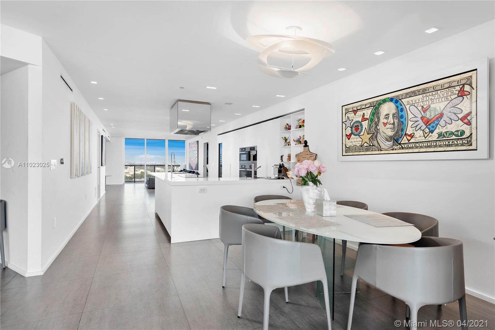 Introducing fabulous residence at the Icon South Beach. A true must see. Fully renovated and tastefully decorated combined unit(2403-2404)with spacious 4 Beds 4,5 Baths. This rare combination offers the largest floor plan in the building. Flow-through design with modern sleek open kitchen, dining area and two living areas, one with views of gorgeous Fisher Island, Brickell skyline views and the other one with urban views of Miami Beach. 2 large&perfect for entertaining balconies. Renovated building, services include complimentary valet for all guests & residents, lobby attendant, full service gym & spa with personal trainers on site, lap pool, main pool, restaurant, massage room & more. South of 5th neighborhood giving residents direct access to the legendary restaurants in the area.