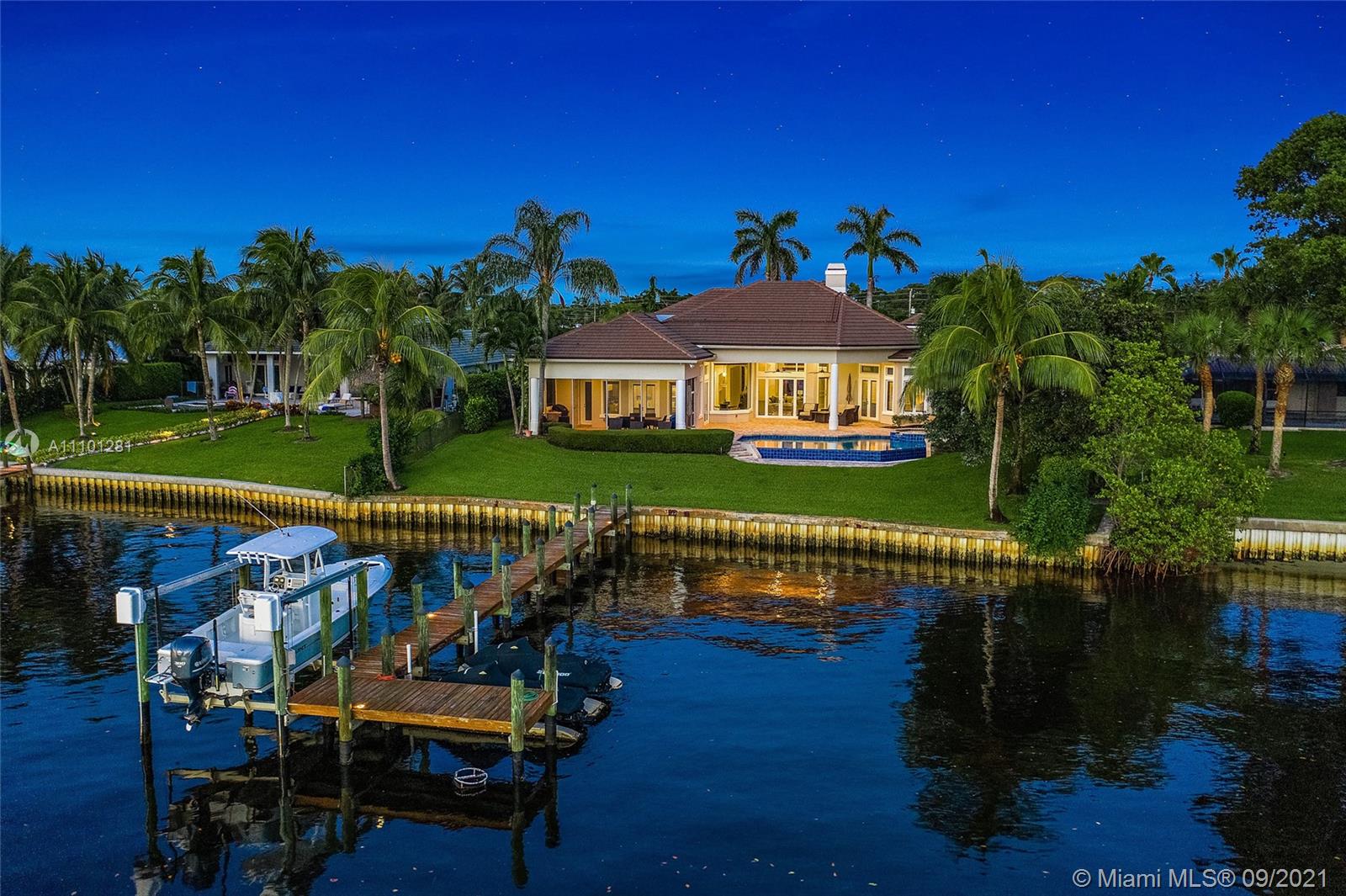 River living at its best! This home is located on the widest part of the Loxahatchee River in the desirable Tequesta Country Club neighborhood. Enjoy your own private River Estate in this updated, single story, transitional home that features 4 bedrooms plus a den/office and a 3 car garage. Marble floors, open kitchen to family room, volume ceilings, split floor plan, screened patio, vanishing edge pool, spacious backyard, dock with lift and so much more! With all this home offers, it won't last long!