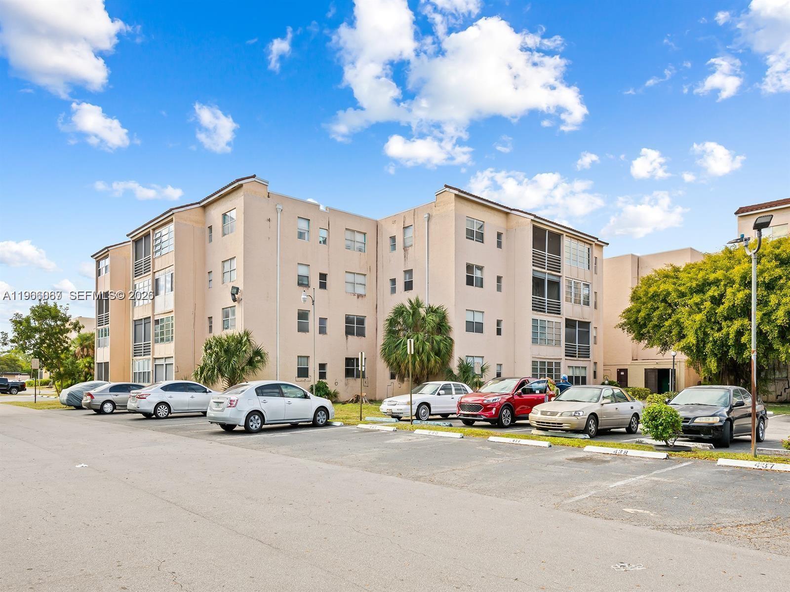 Beautiful corner unit located in a gated community offering security and resort-style amenities. This spacious 1-bedroom, 1.5-bath condo features tile floors, a walk-in closet, a screened balcony with garden views, and hurricane shutters. Enjoy a peaceful lifestyle with access to the clubhouse, pool, gym, and more! Conveniently located near shops, dining, and major highways.