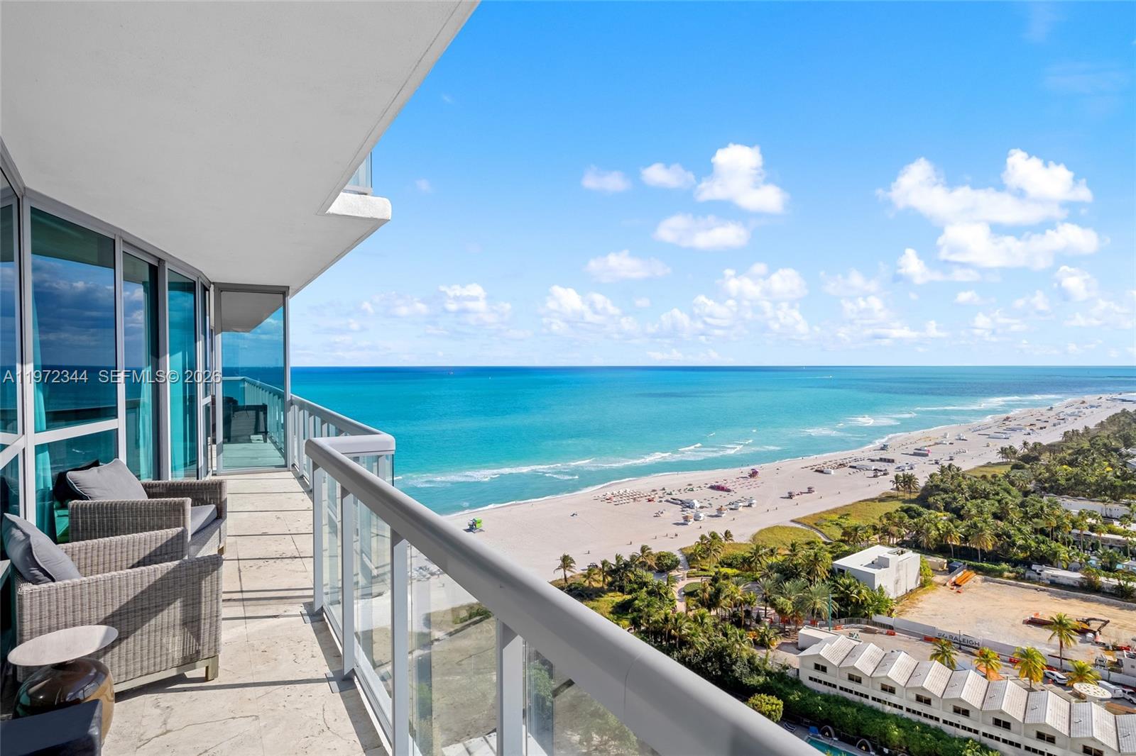 Experience unobstructed panoramic ocean and skyline views from this highly coveted 06-line residence at The Setai, Miami Beach. This home in the sky features a redesigned kitchen with Calacatta Gold marble, custom cabinetry and hardware, premium Miele appliances, and a seamless open layout framed by floor-to-ceiling glass. Every room captures ocean views. Residents enjoy access to The Setai’s renowned five-star amenities, including three temperature-controlled pools, multiple award-winning restaurants, in-residence room service, beachside and poolside service, a full-service spa, state-of-the-art fitness center, and 24-hour security and concierge. Enjoy the perks of a condo-hotel with no rental restrictions. During high season this residence rents for $40,000/ month.