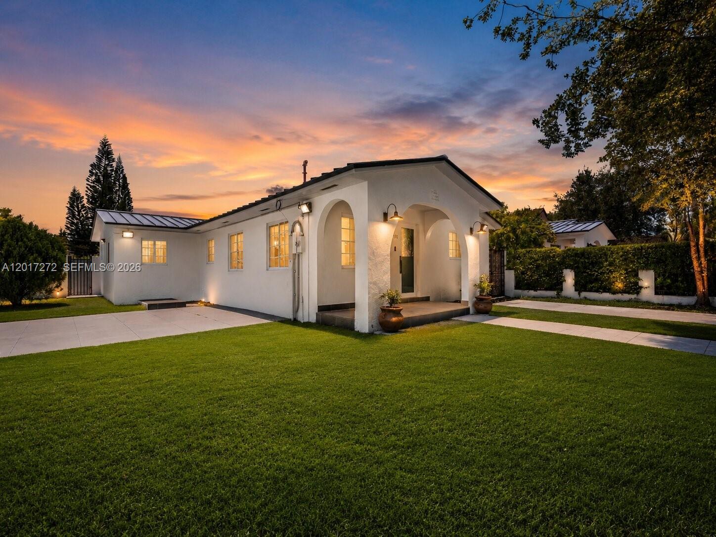 Beautifully renovated corner home in Silver Bluff, one of Miami’s most sought-after neighborhoods. Originally designed as a 4-bedroom, 3-bath residence, this turn-key property has been updated inside and out with a brand-new modern kitchen, new floors, doors, bathrooms, custom closets, appliances, recessed lighting, fixtures, and more. Recent upgrades also include impact windows and doors, a metal roof, HVAC system, and a saltwater pool. Each bedroom offers comfortable space and built-out closets, making the home both stylish and functional. Located just minutes from Brickell, Coconut Grove, and The Roads, this home delivers the perfect mix of location, upgrades, and everyday convenience. Move-in ready and easy to show.