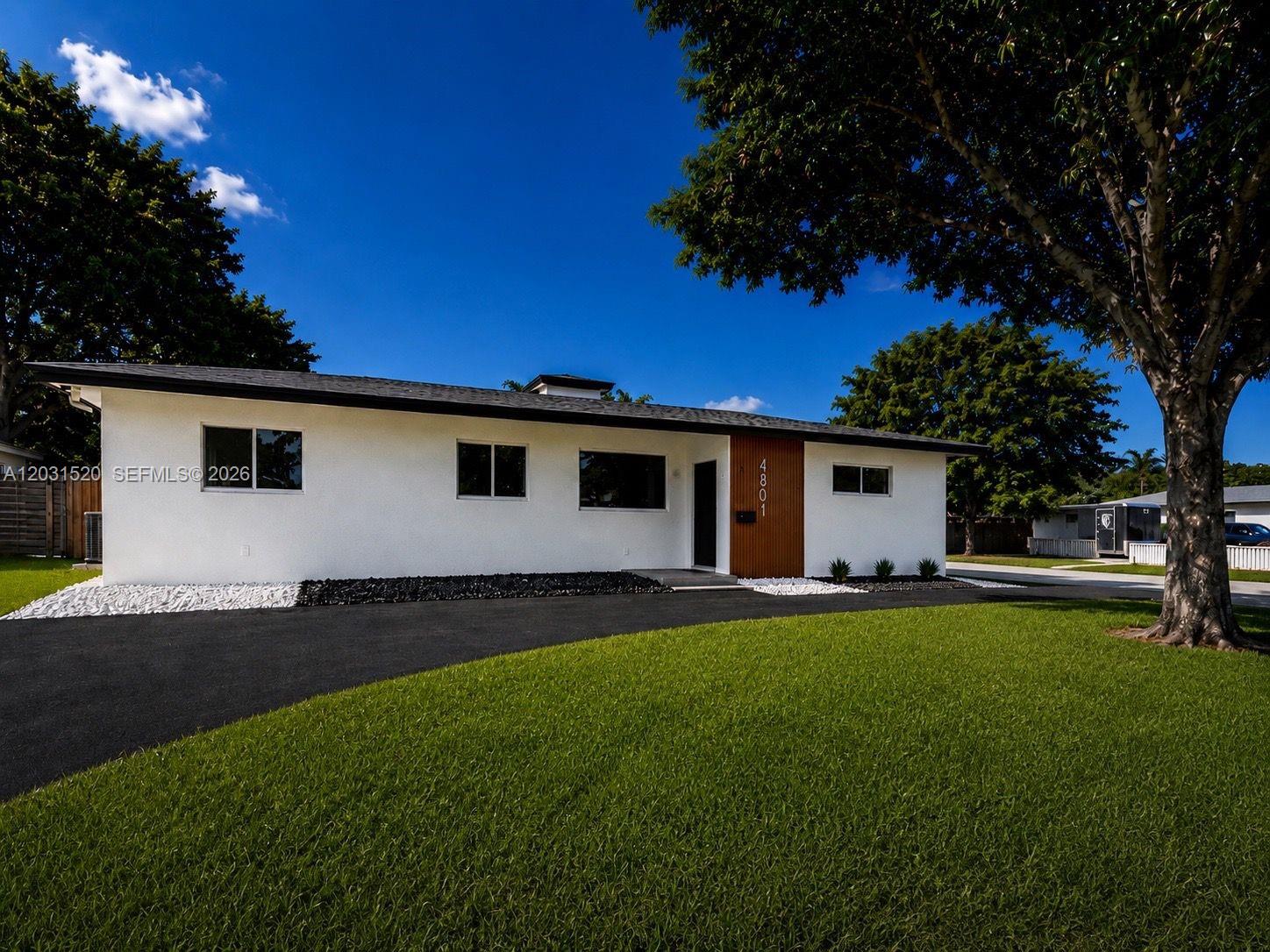4801 Tyler St, Hollywood, FL
Fully renovated and move-in ready, this stunning 4-bedroom, 4-bathroom home offers the feel of a brand-new residence in the heart of Hollywood. Recent upgrades include a new 2026 roof, new A/C system, updated electrical panel, all-new wiring, plumbing, potable water system, and electric water heater.
The modern interior features beautifully renovated bathrooms and a contemporary kitchen with brand-new stainless-steel appliances, including washer and dryer. An EV charging station adds convenience and efficiency.
Step outside to your private tropical retreat with a completely renovated pool, perfect for entertaining or relaxing year-round.
Ideally located near beaches, shopping, dining, parks, schools, and major highways, this property is perfect as a primary residence, vacation home, or investment opportunity.
A rare chance to own a fully updated home where every major system has been replaced, offering luxury, comfort, and peace of mind. Move right in and enjoy modern South Florida living at its finest.
