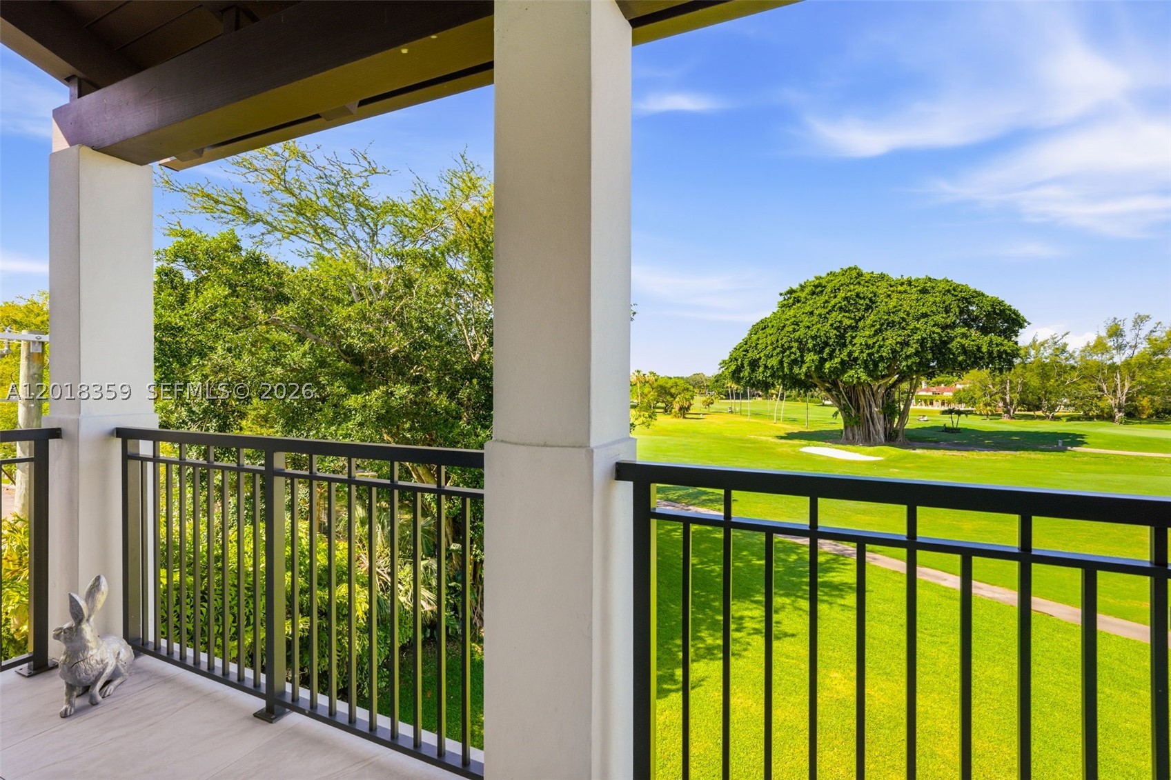 Set beside the legendary Biltmore Hotel and overlooking the spectacular Biltmore Golf Course, this newly updated 3 BD, 4 BA plus den penthouse residence offers an exceptional blend of luxury, privacy, and timeless Coral Gables elegance. Built in 2021 and located within an exclusive boutique building of just 11 residences, PH304 spans 2,720 SF of refined living space and delivers the comfort of a single-family home with the ease of lock-and-leave condominium living — all within one of Coral Gables’ most prestigious residential neighborhoods. Updated within the past 1.5 years, this residence showcases sophisticated contemporary interiors, new hardwood floors, and extraordinary views from a generous balcony and large impact windows and doors. A private elevator opens directly into the home, where expansive living and dining spaces flow seamlessly for both elegant entertaining and everyday living. The custom Mia Cucina kitchen is beautifully appointed with quartz countertops, Wolf and Sub-Zero appliances and wine cooler. A striking built-in bar further elevates the entertaining experience, while spacious bedrooms offer privacy and comfort, including a luxurious primary suite with spa-like bath and generous walk-in closet. Residents enjoy a secured building with covered parking garage, serene courtyard and pool, landscaping, 3 assigned parking spaces, and storage unit.