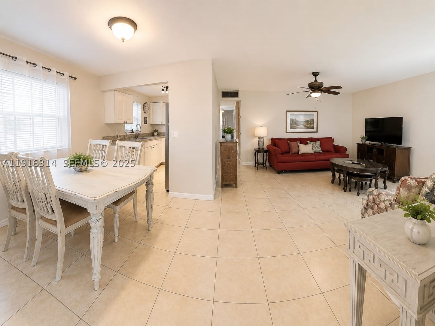 MOST AFFORDABLE 2-BEDROOM IN TUSCANY! Discover this first-floor condo in the highly desirable 55+ community of Kings Point. This first floor, 2-bedroom corner unit bright and airy residence boasts plenty of natural lighting and gentle breezes. The open-concept layout features granite countertops and bathrooms, sleek tile flooring, and recessed lighting throughout. Residents of Kings Point enjoy an impressive array of amenities, including a newly renovated clubhouse, indoor and outdoor pools, tennis, golf, pickleball, a grand theater, social clubs, and countless classes and activities. A convenient shuttle service provides easy access to nearby shopping centers and the vibrant dining and entertainment of downtown Delray Beach. Perfect as a seasonal retreat or a comfortable year-round home! Must wait 2 years to rent. Capital Contribution to KP $2000 at closing.
