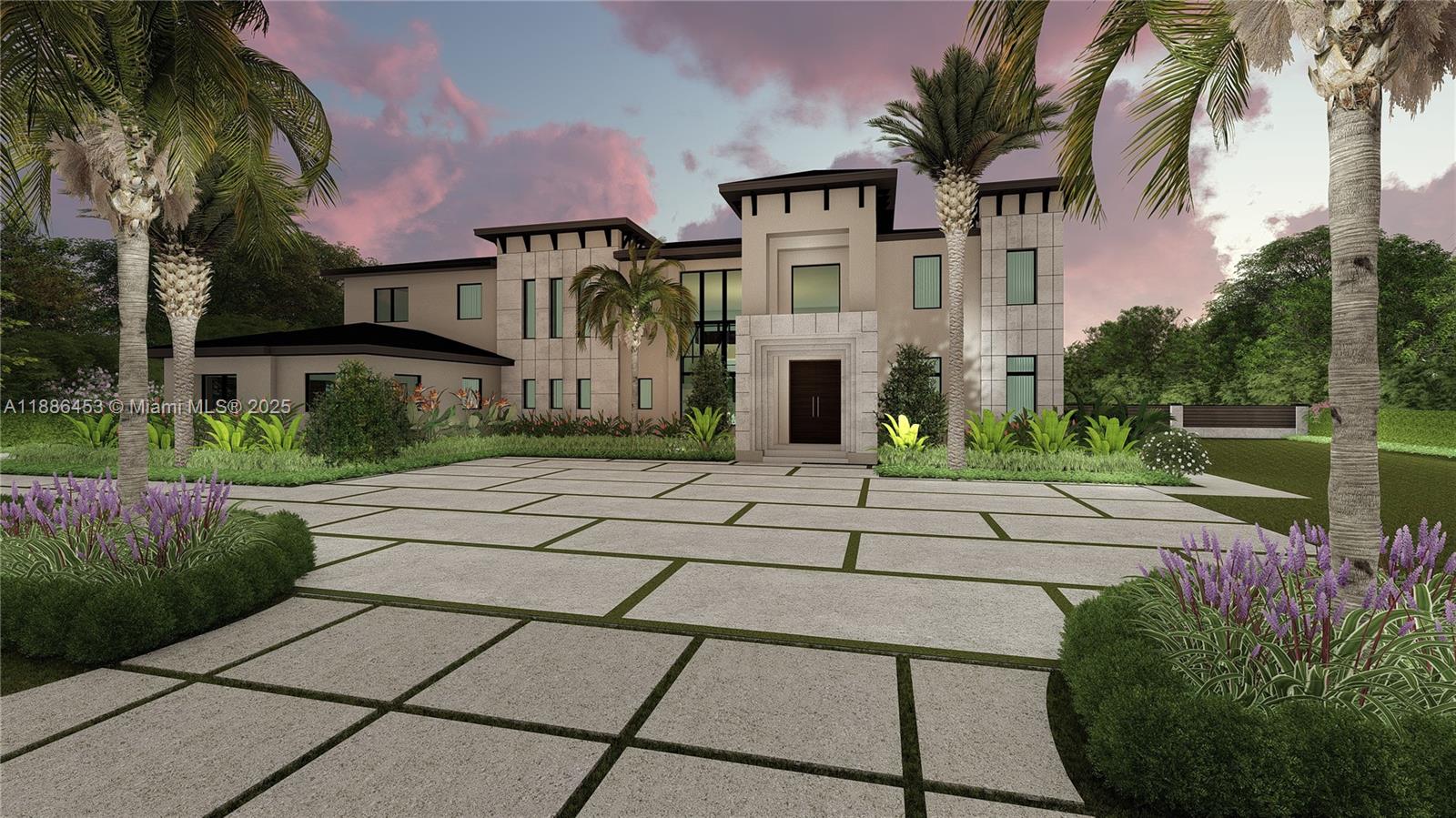 Remarkable custom estate in 10 home master-planned gated community. Unmatched level of opulence and modern architecture designed for sophistication and functionality. No expense spared and no upselling pictures for the final product. Spanning over 10k sq ft of total living space, this meticulously crafted estate delivers an extraordinary living experience. Amenities include, gym, wet-room, sauna, steam room, cold plunge, oversized pool, detached outdoor kitchen pavilion, 2 laundry rooms, butlers pantry, playroom/flex space, office and much more. The developer, designer and architect are local, and welcome the buyers to include their personal touch. There is nothing like this in a gated neighborhood in all of Davie!