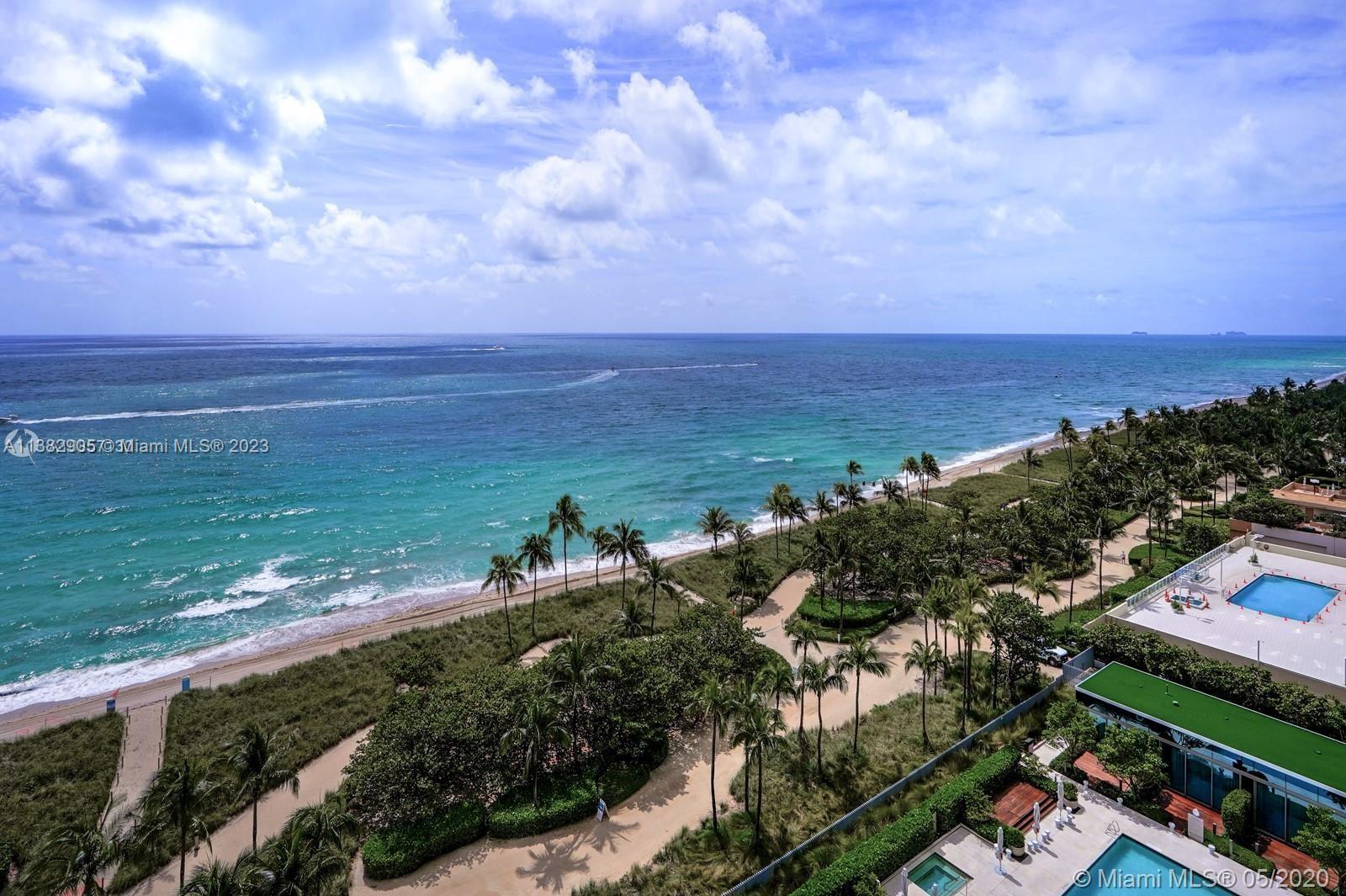 Oceana Bal Harbour - One of the most exclusive buildings in the Miami area with an exceptional art collection featuring one of the most important contemporary artists, Jeff Koons. 
This elegantly finished unit has a direct Ocean View from all rooms except the den. There are 2 bedrooms + 3 full bathrooms + den—Gaggenau appliances including a wine cooler, warming drawer, and steam oven.
This unit will be sold with furniture including Italian design pieces.
 Fantastic amenities include an International concierge, Spa, Pet spa, 2 professional tennis courts in clay, beach service, pool service, and an exceptional restaurant only for residents. Ready to move in!