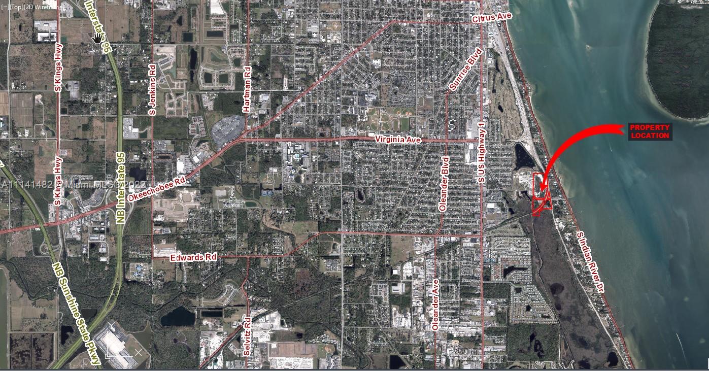 Opportunity!!! Don't miss the chance to own these 4 contiguous lots sold together, from a total of 24+ acres zoned Industrial land available in the growing town of Fort Pierce. Listed at $8 per square foot is about $348,000 per Acre. Close to city center and expressways, easy access through Public Street and Railroad surrounding the property!!! Perfect for Handling Materials facility, warehouses and/or industrial production.
Other lots listing ID A11140681, A11141500, A11141477.
 Drive by, see and dream!!
Information deemed reliable but not guaranteed. Buyers must independently verify all information including but not limited to: acreage, boundaries, zoning, permitted uses, utilities availability, soil conditions, wetlands, flood zone, environmental status, easements, and buildability. No representations or warranties made. Survey, soil testing, environmental assessment, and independent verification of all development requirements strongly recommended. All information provided at buyer's risk. This is raw land. Buyers should budget.