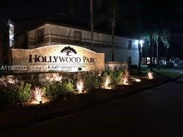 Beautifully updated first-floor unit located in the desirable Hollywood Parc Condominiums. This move-in-ready home was fully renovated in 2019, featuring a modern kitchen with updated cabinetry and finishes, along with upgraded bathroom improvements. Additional enhancements include custom closet organization systems, a newer A/C unit, and a water heater—all replaced in 2019. Enjoy the convenience of ground-floor living in a well-maintained community close to shopping, dining, and major highways.
