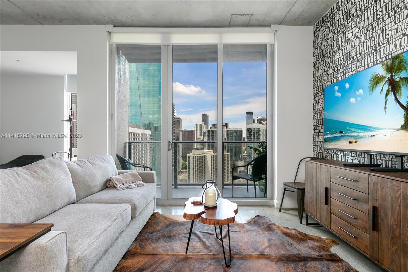 Welcome to Urban Living at its Finest! This beautiful, Fully Furnished loft-style Studio Apartment offers the perfect combination of modern convenience and industrial charm. Just bring your personal belongings and enjoy the warm cozy feeling of home right in the center of everything Miami has to offer. Enjoy incredible city views from your floor-to-ceiling windows or take a dip in the rooftop pool with 360-degree views. Centro is located next to the new Julia & Henry’s Feast Miami and within walking distance from Whole Foods, Bayside, and Brickell City Centre. The rental price includes Basic Cable/Internet/Wi-Fi. Building Amenities feature a gym & spa onsite, a two-story recreation area, and Skyline Lounge you won't want to leave this urban oasis. Easy to Show.