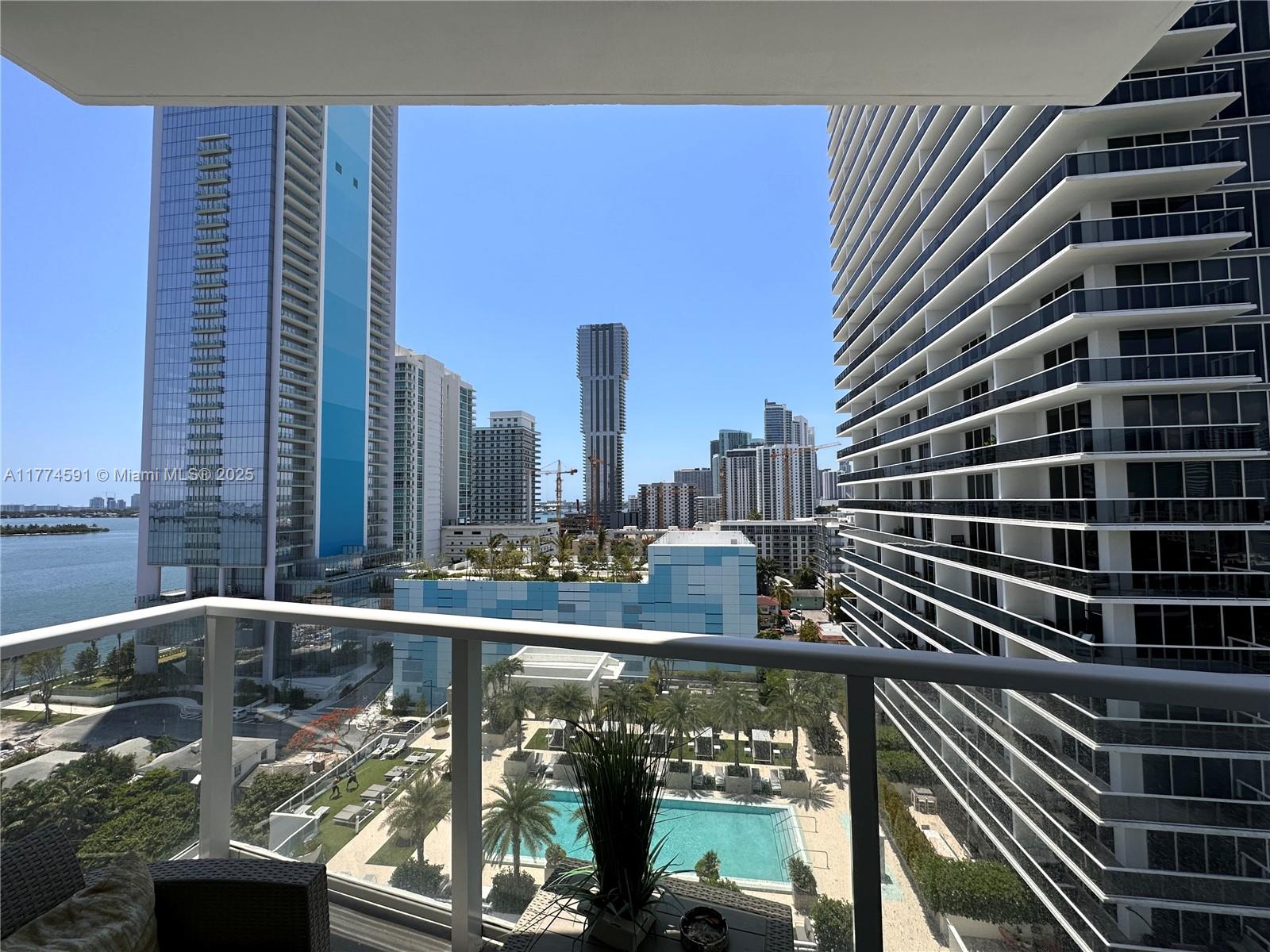 2 bed/ 2 bath high end luxury finishes in the heart of Edgewater. This residence features floor to ceiling glass windows with water and city views, spacious floor plan with open kitchen with island and oversized living room space, stainless steel Bosch appliances, spacious bedrooms en suite with closets and full size washer/dryer. Enjoy boutique living in Crimson building with pool, gym, business center, and more. Excellent location with proximity to Downtown, Wynwood, Midtown, Design District, and Miami Beach. Walkability to restaurants, parks, schools, shops, and grocery stores.