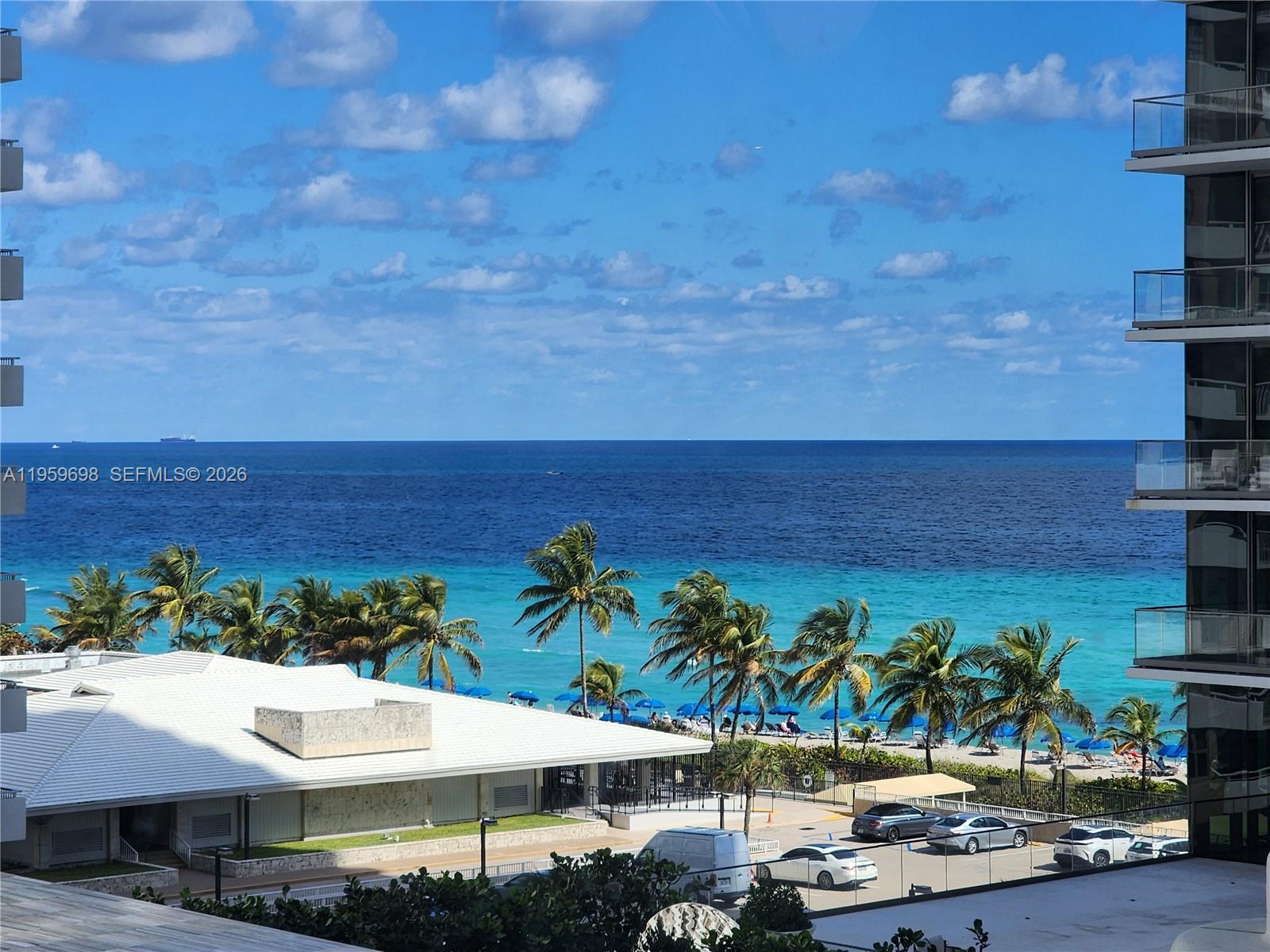 Oceanfront Living At It's Best!  Move In Ready, Nicely Renovated and Maintained Residence with Ocean and Intracoastal Views. Upon Entering You'll Be Greeted By Plenty of Natural Light and Blue Ocean Views.  Flow Through Living and Dining Room, and Split Bedroom Floor Plan.  The Washer/Dryer In The Residence Is a Great Convenience! 
Community Amenities Include: Large, Sunny Pool Deck, Heated Pool & Spa, Picnic Area w 2 Gas BBQ Grills, Large Fitness Center, Sauna, Steam Room,  Game Room, Billiard Room, Package Room, Bicycle Storage, Convenience Store and Cafe.  Professional Staff Includes Onsite Management, Front Desk Concierge, Valet, Pool & Beach Attendant. ~ Maintenance Is Paid Quarterly-Broken Down Monthly Is $1,066/mo. (this includes reserves)  Special Assessment Total $43,593.75, w Monthly Payments of $346.91 (11/1/2025 - 10/1/2040)