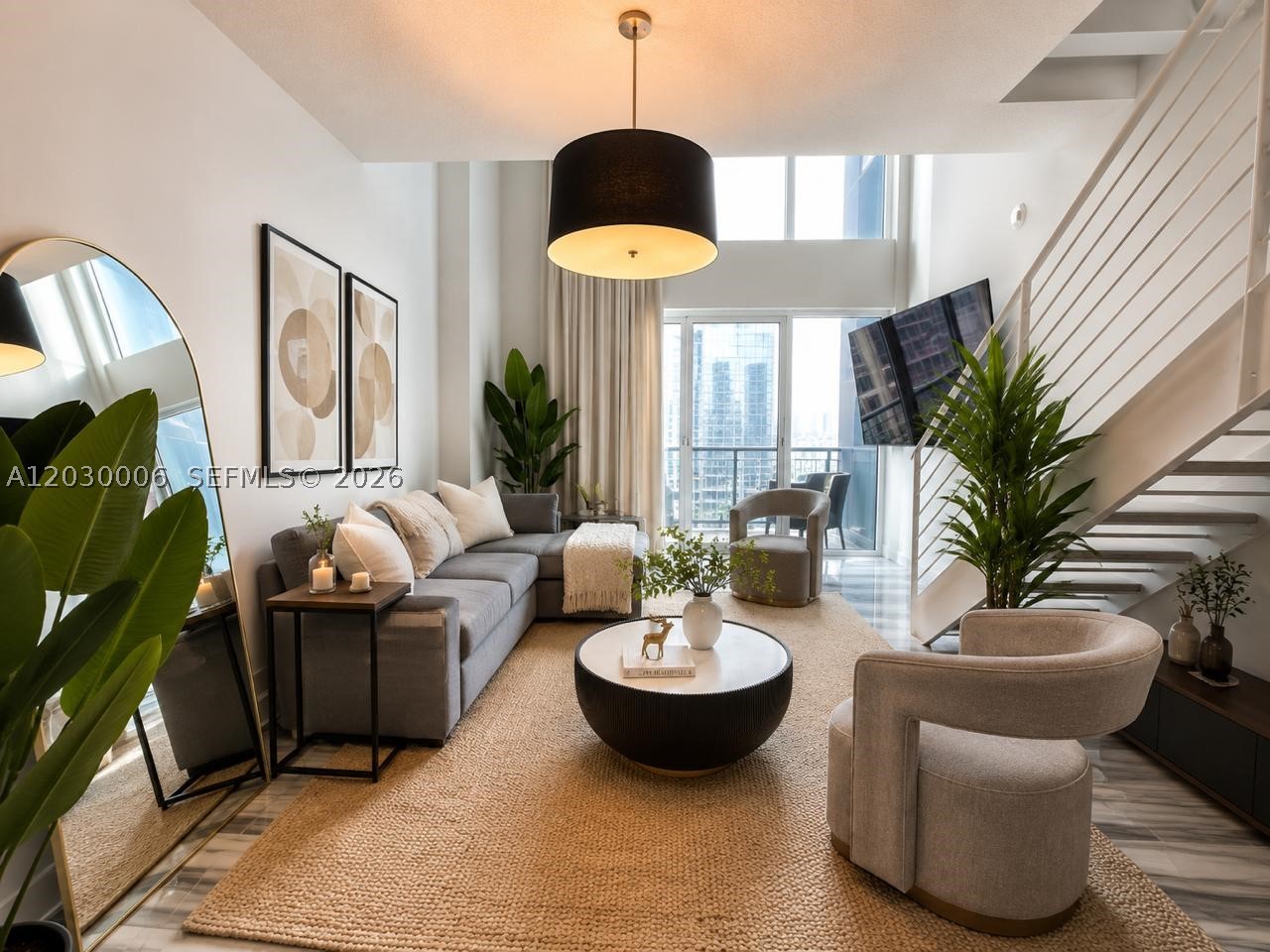 Beautiful loft at Infinity at Brickell featuring soaring double-height ceilings and floor-to-ceiling windows that fill the space with natural light. The upper level offers a spacious bedroom and full bathroom, while the main level includes a convenient half bath, open living area, and modern kitchen with stainless steel appliances and contemporary cabinetry. Full-service building with 24-hour concierge, security, resort-style pool, fitness center, and a prime Brickell location within walking distance to restaurants, shopping, entertainment, and Brickell City Centre.

Offered fully furnished with brand-new furniture throughout, all furniture has just been installed and has never been used. Be the very first to enjoy and experience this beautifully furnished residence.

UNIT IS RENTED FURNISHED AVAILABLE FOR SHORT TERM!
Available for flexible rental terms (minimum 30 days):

• 1 to 3 Months: $4,000/month
• 3 to 6 Months: $3,700/month
• 6 to 9 Months: $3,500/month
• 9 to 12 Months: $3,200/month